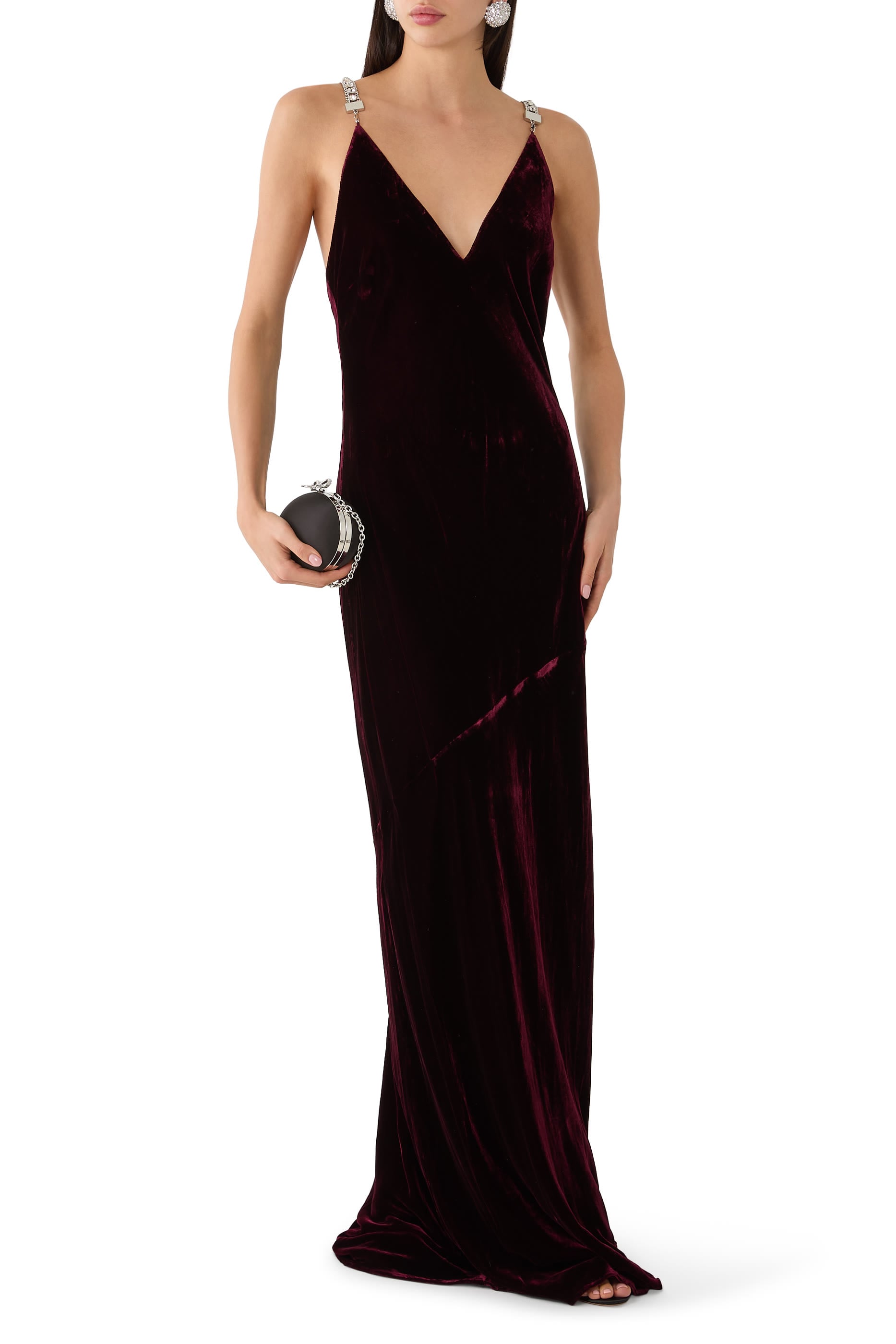 Saint Beaded Strap Gown