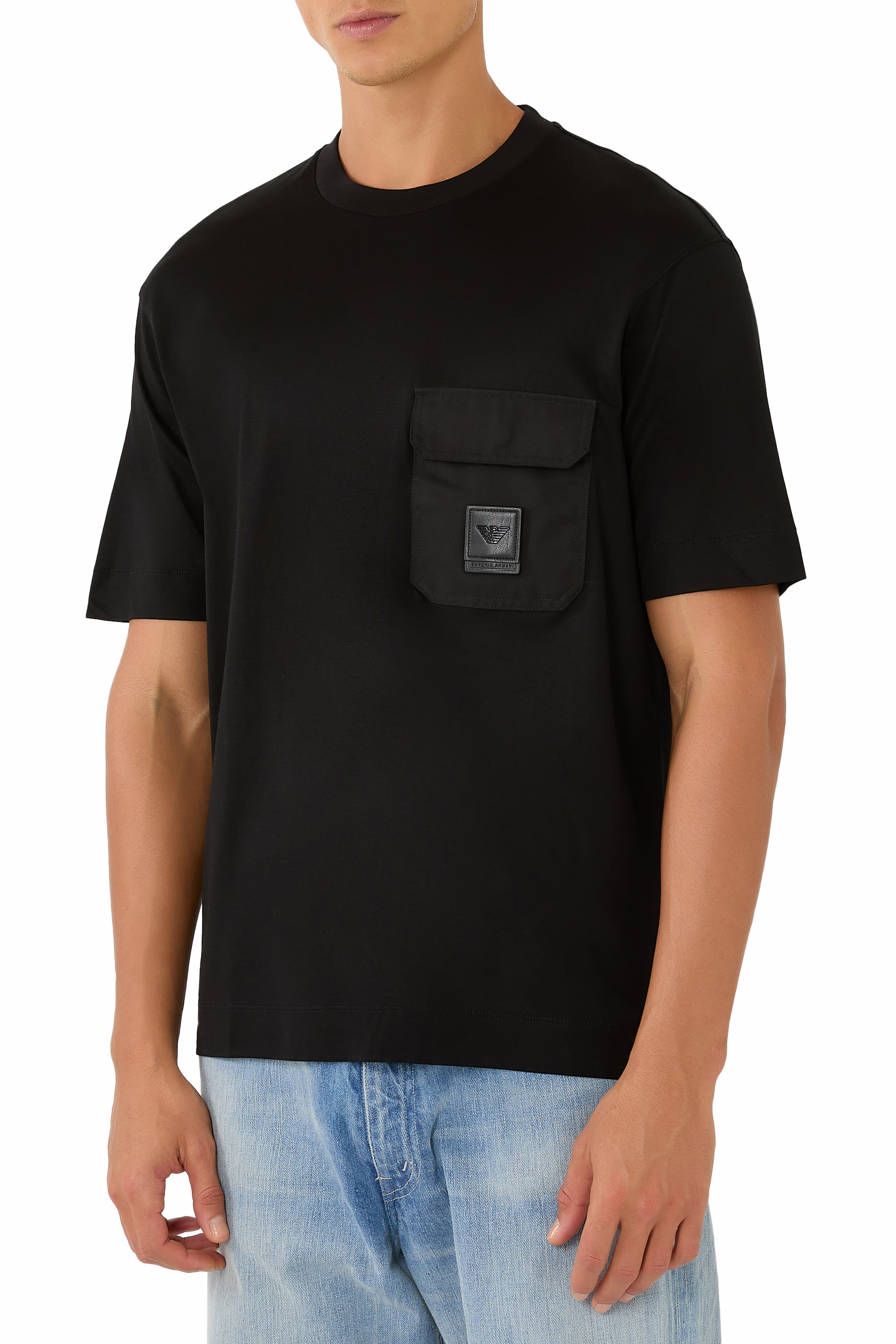 Logo Patch Pocket Regular Fit T-Shirt