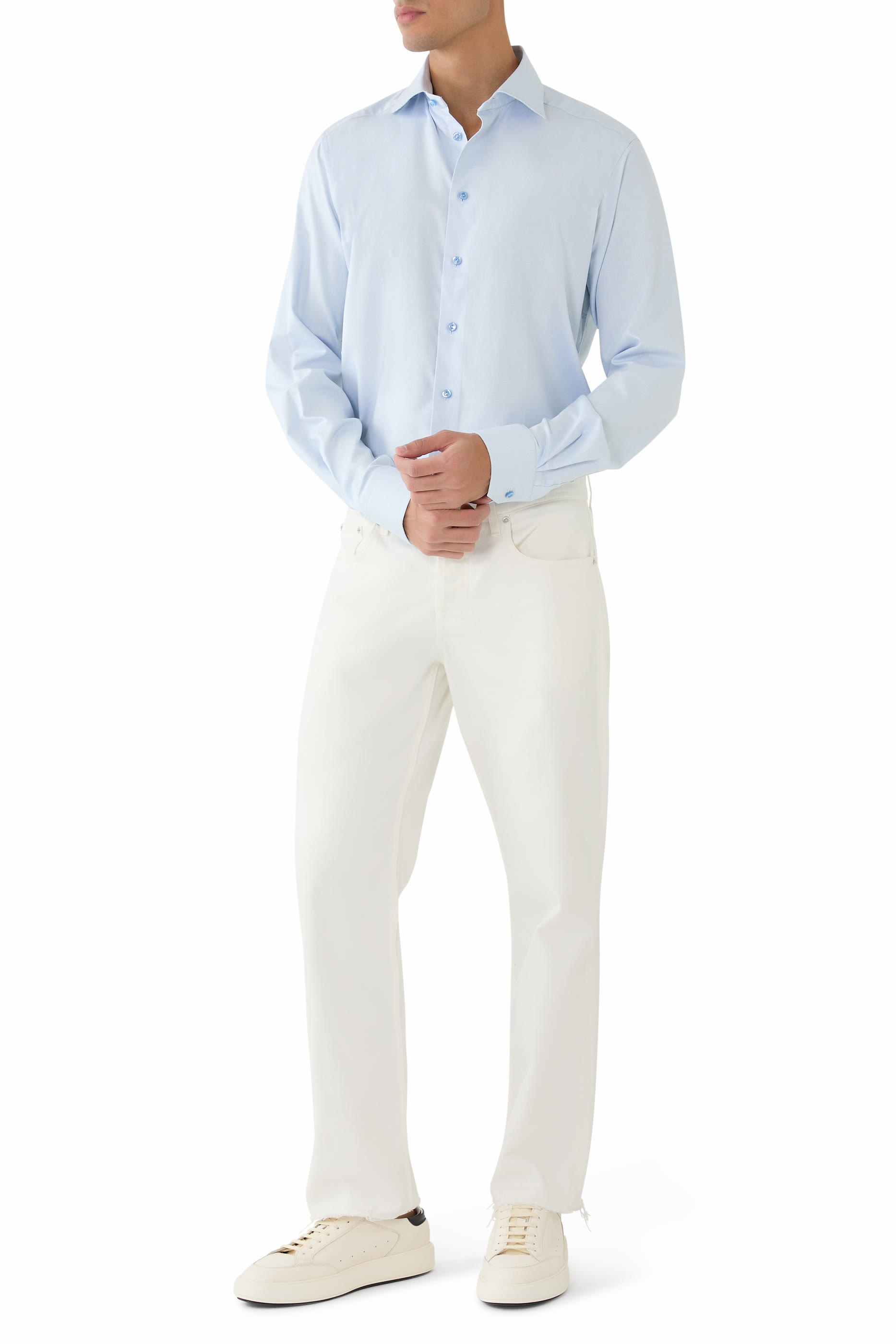 Semi Solid Cotton TENCEL™ Lyocell Shirt 