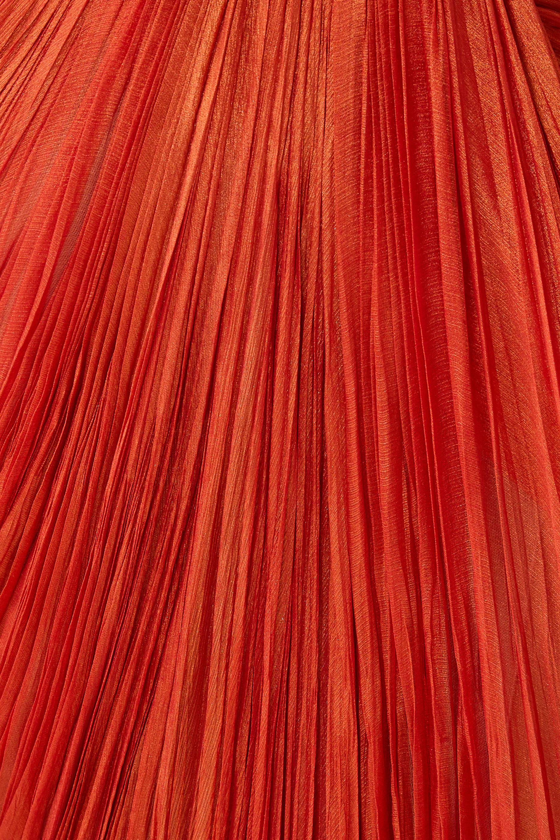 One-Shoulder Pleated Evening Dress