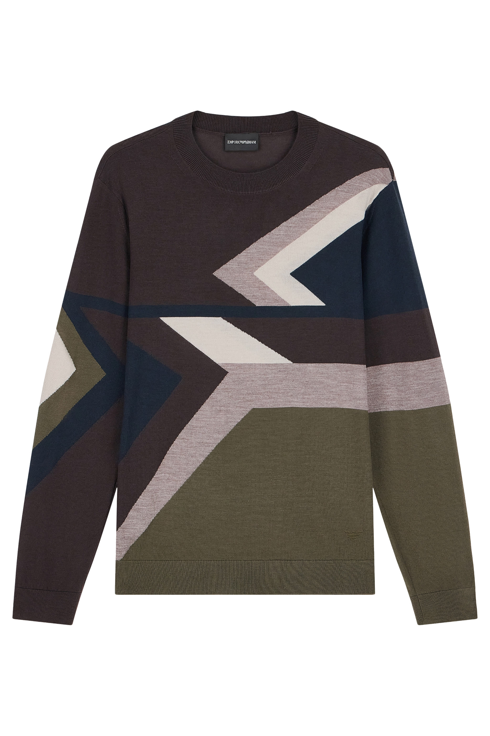 Diagonal Pattern Signature Capsule Sweater 