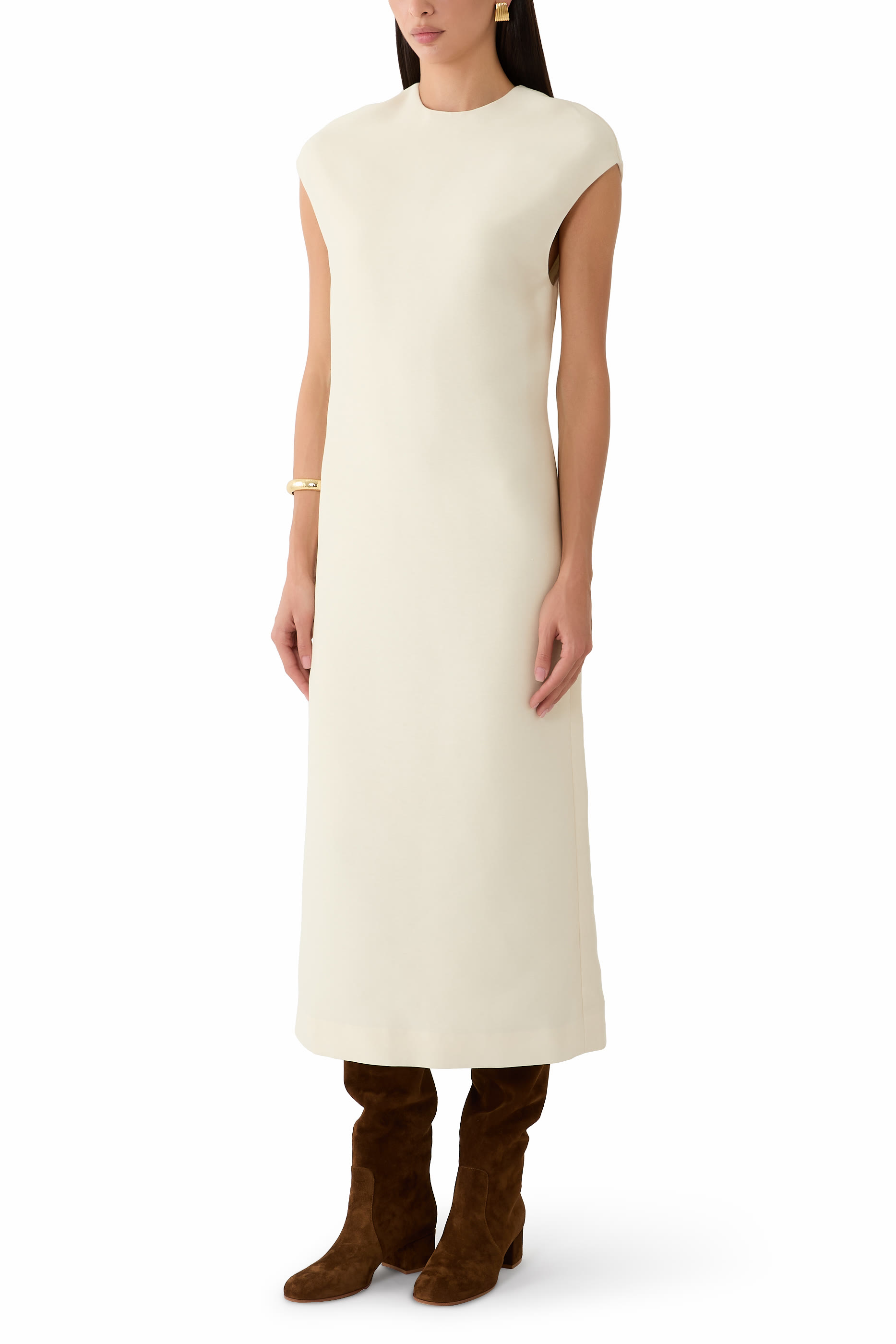 Ruth Cap-Sleeves Dress