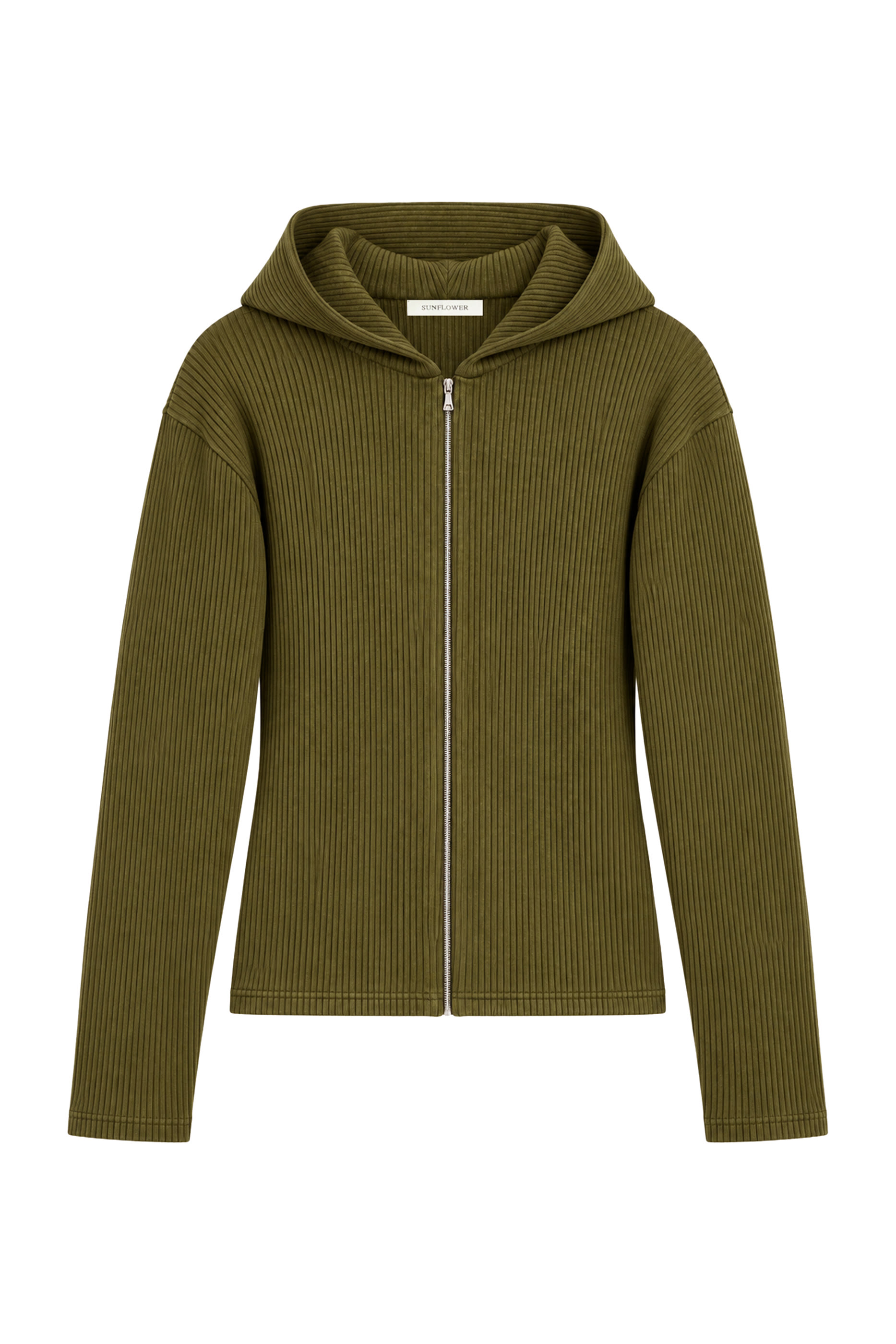 Rib Zip Sweat