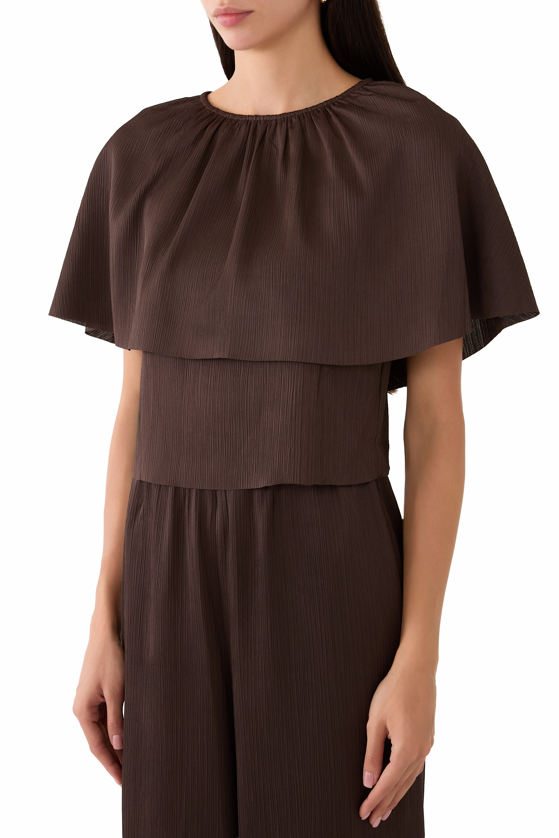 Convertible Pliss&eacute; Cape Top 