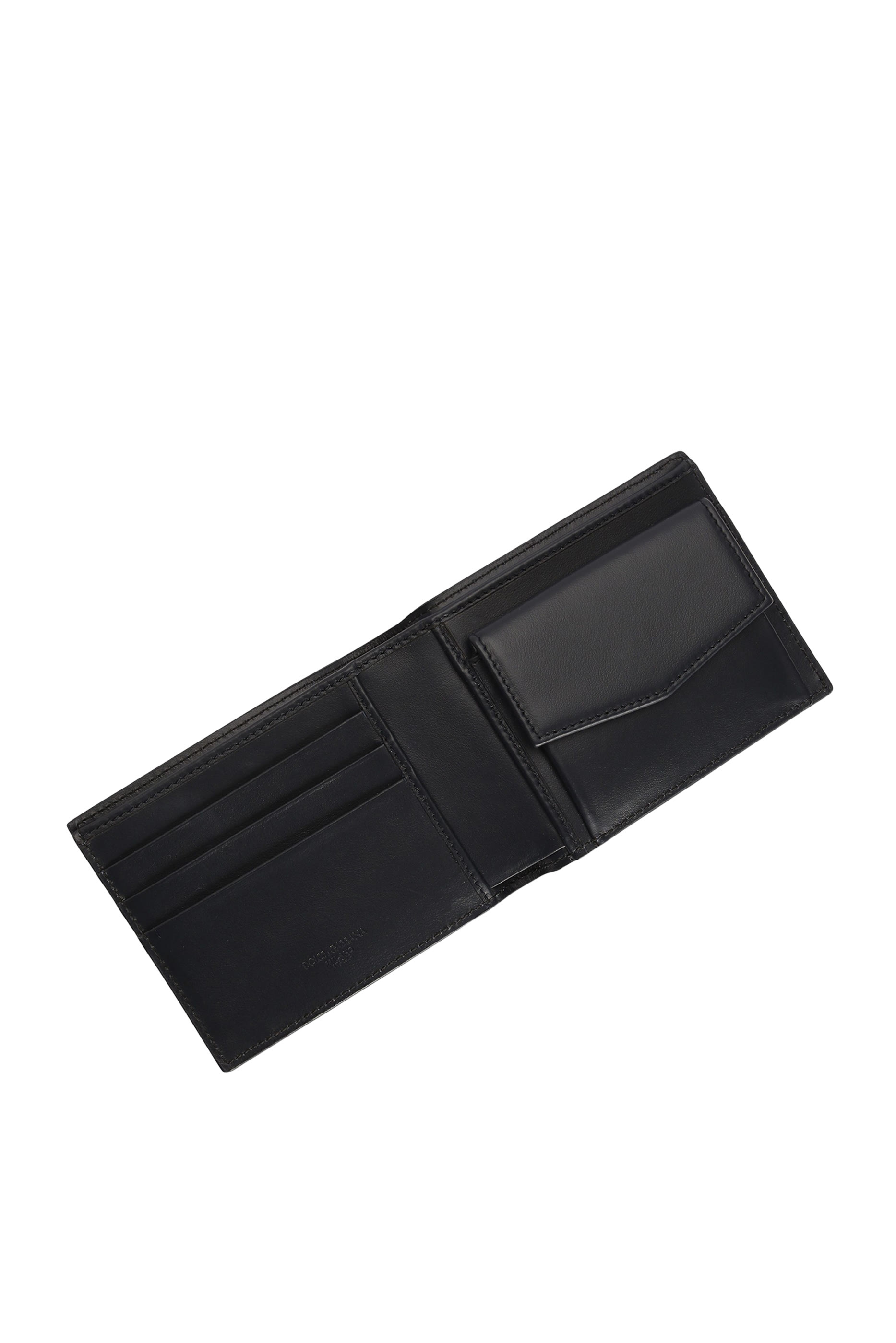 Stripe-Print Calfskin Wallet