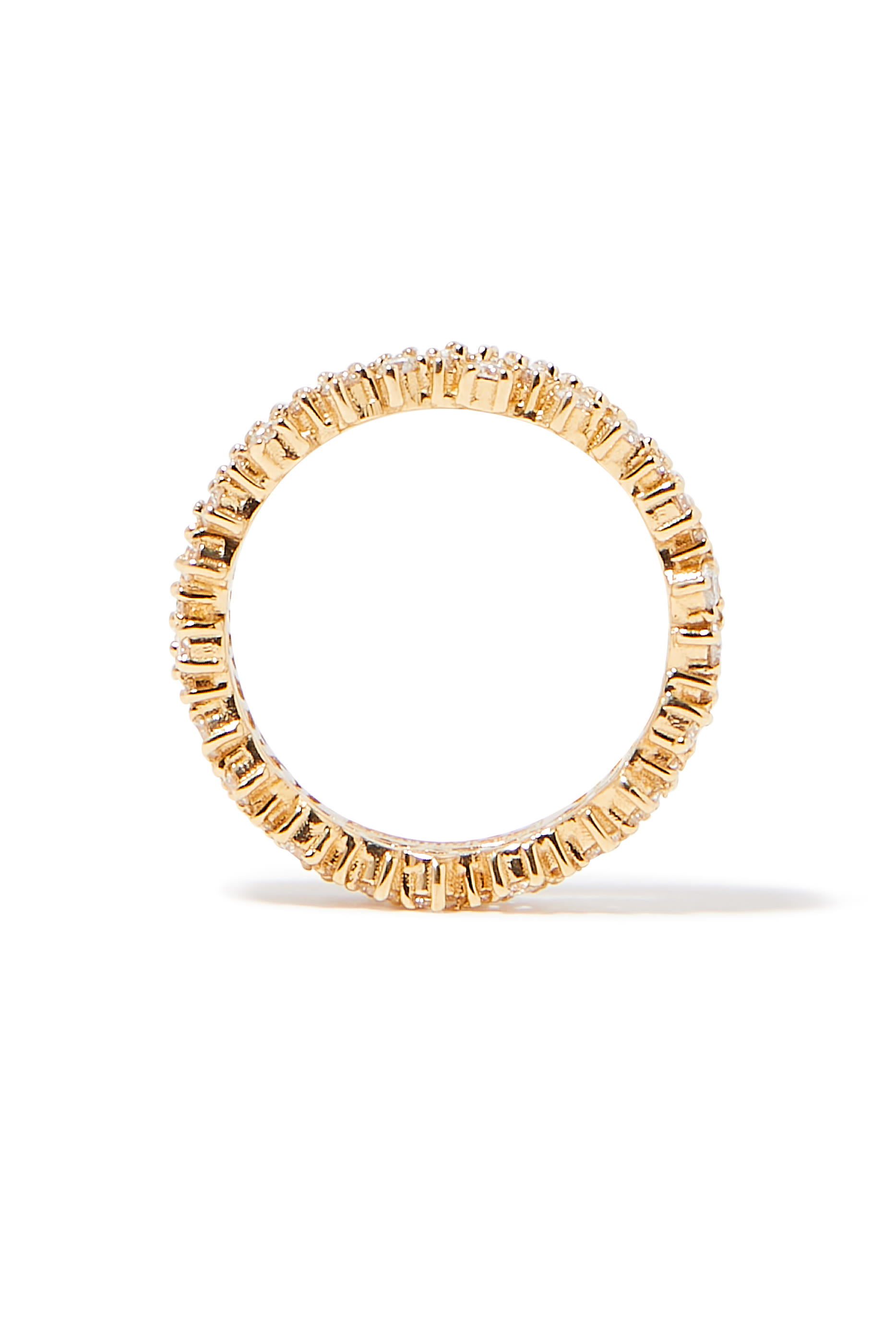 Shimmer Alaia Eternity Band, 18K Yellow Gold & Diamonds