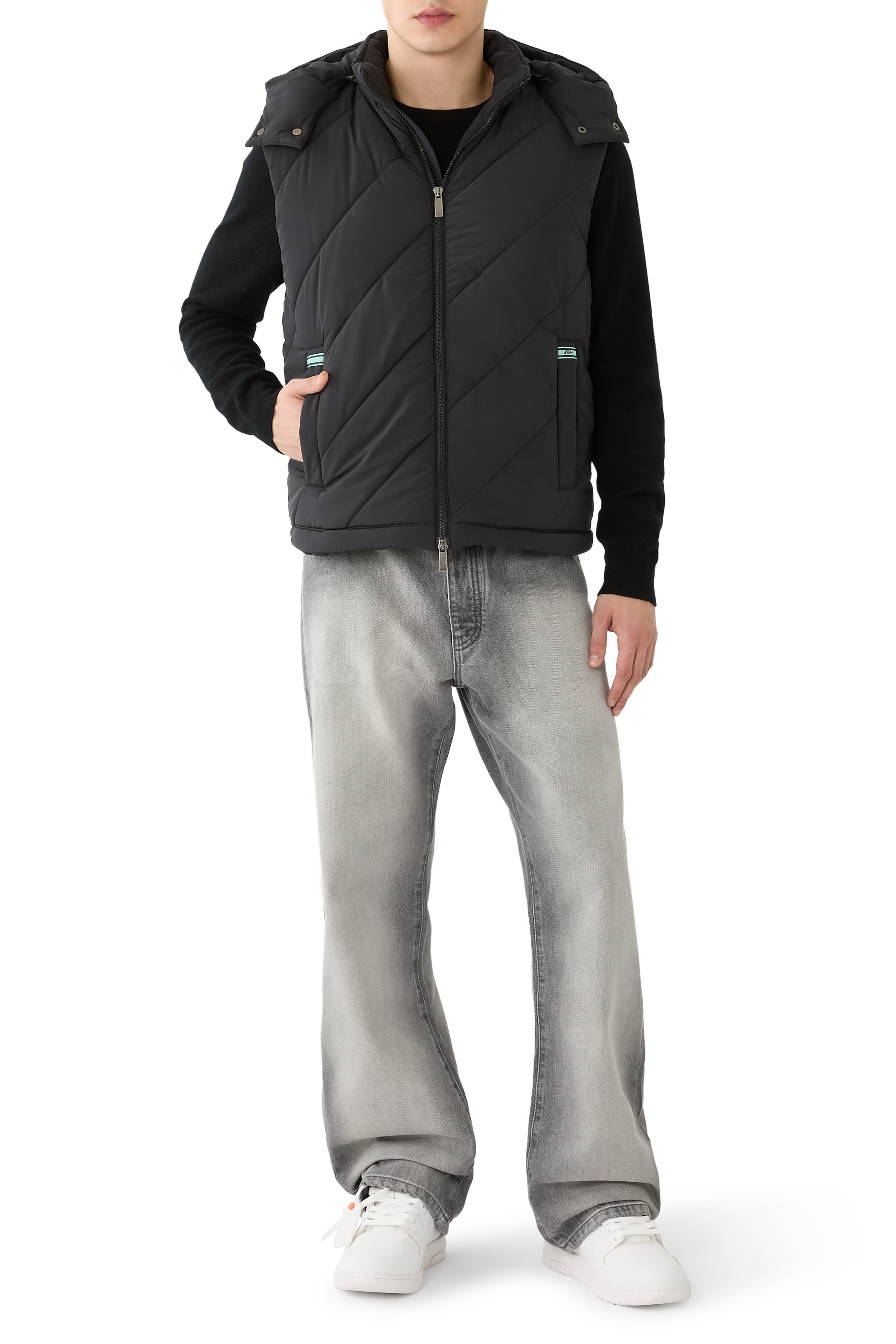 Arrow Diagonal Puffer Vest