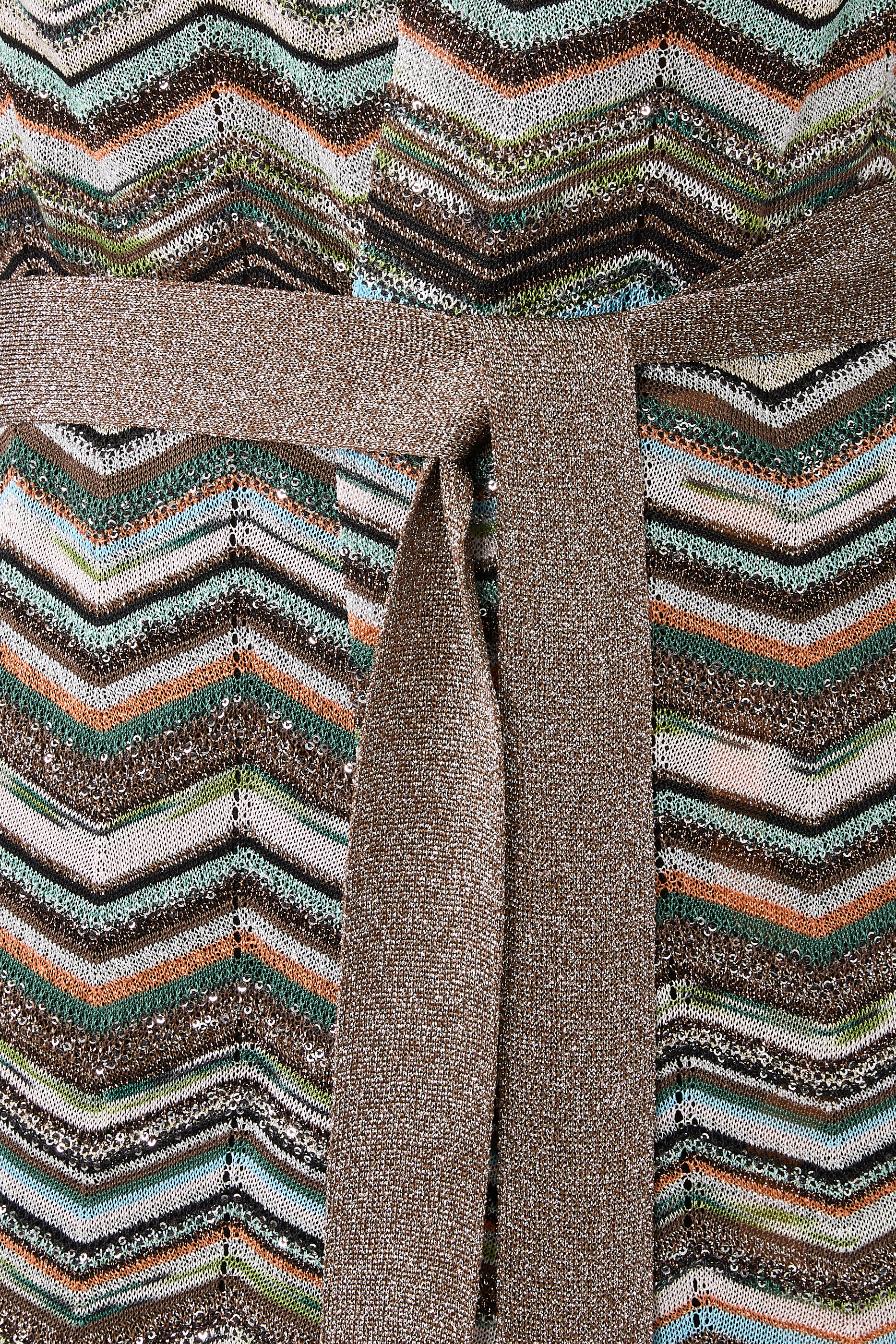 Chevron Sequinned Cardigan