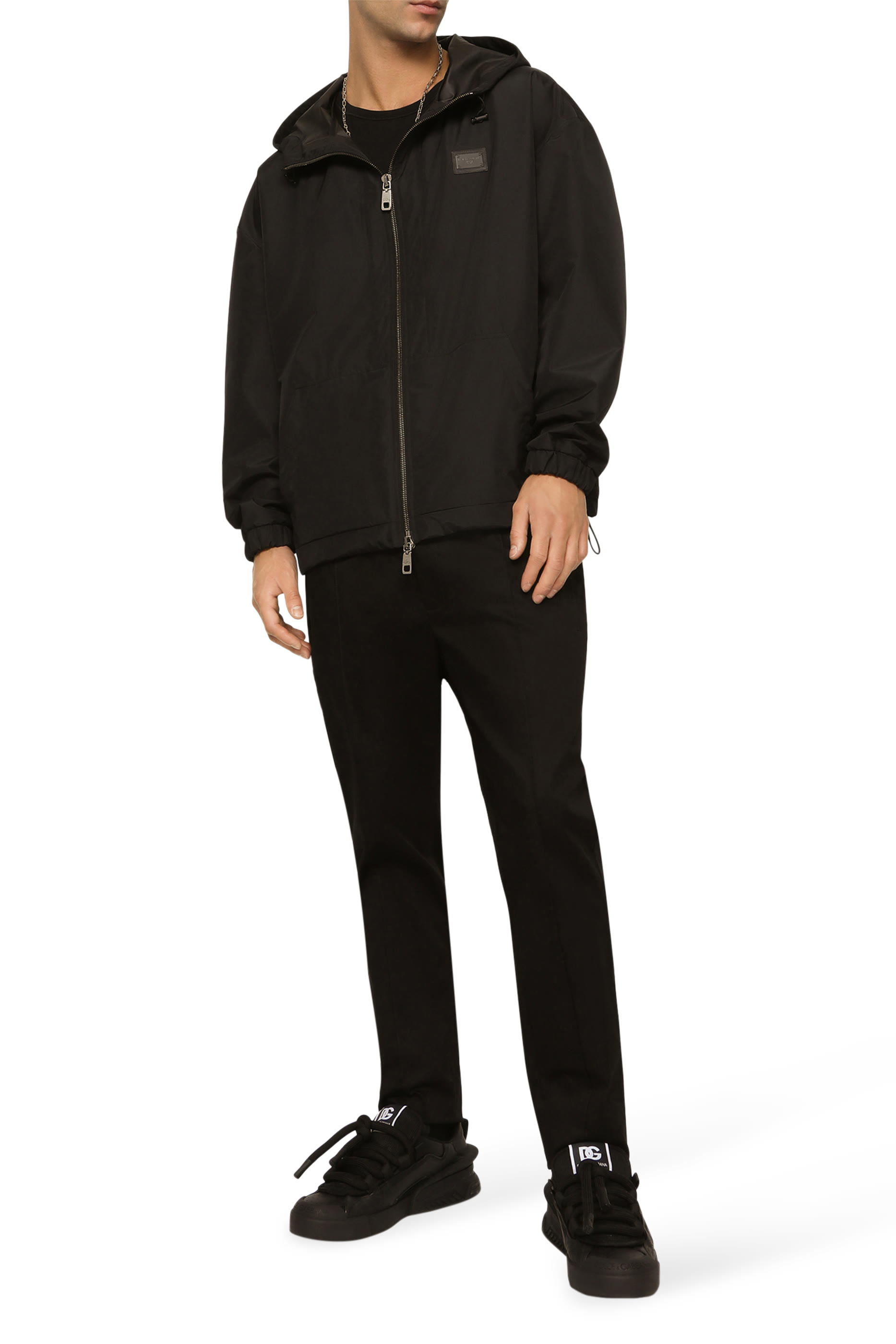 Logo Tag Hooded Jacket