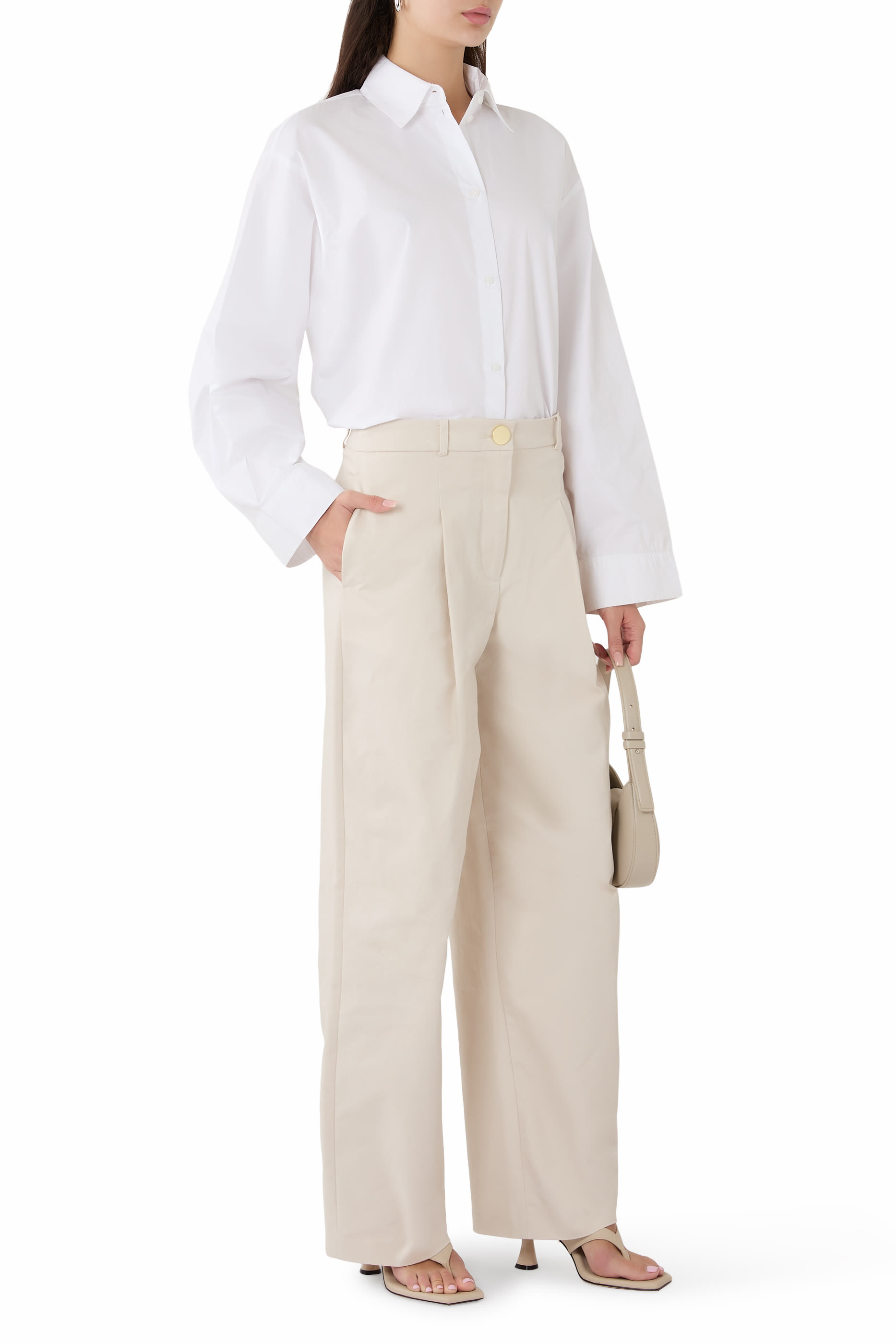 Icon Embroidery Button-Up Shirt