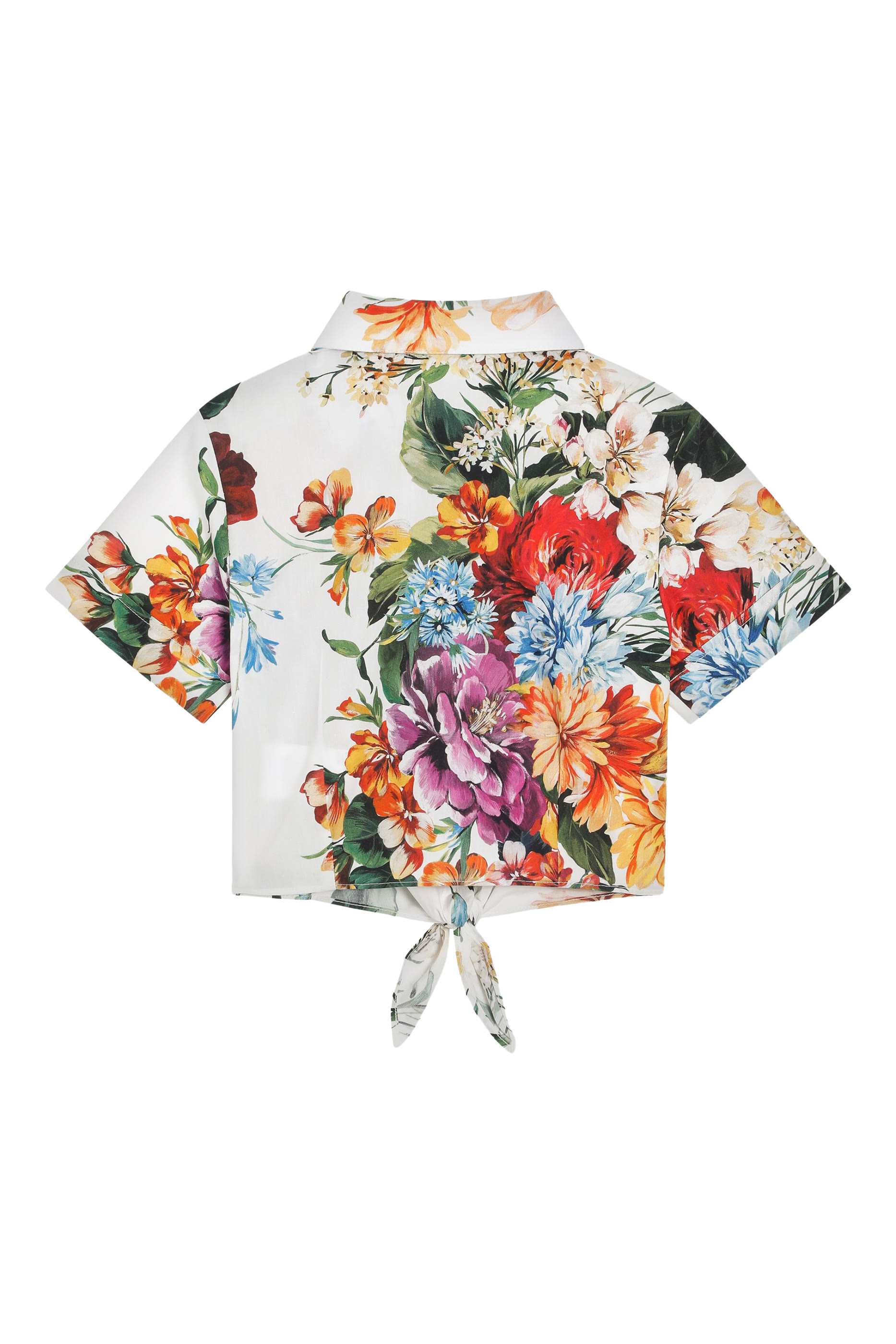 Kids Flower Print Poplin Shirt