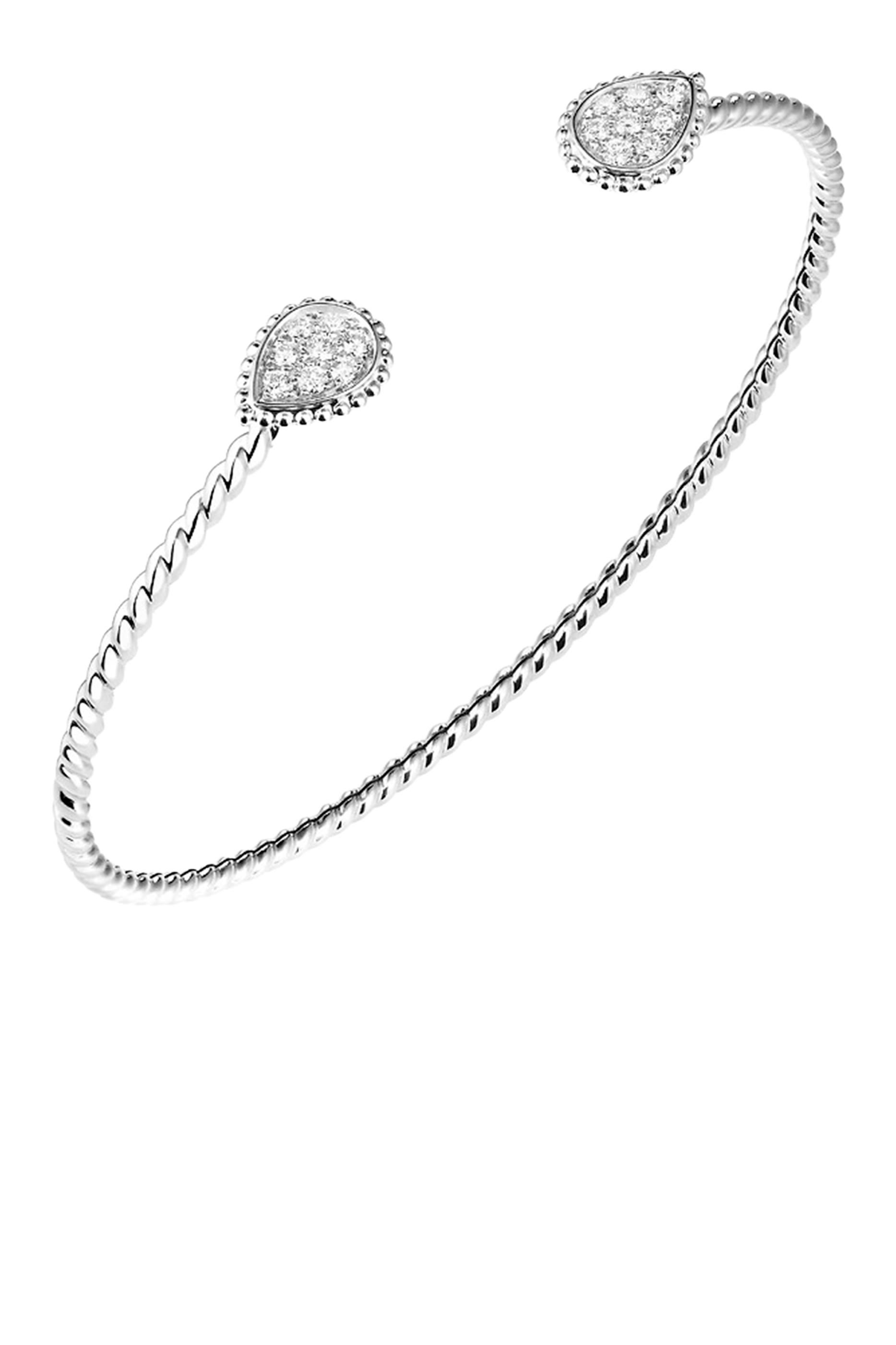 Serpent Boheme Bracelet, 18k White Gold & Diamonds