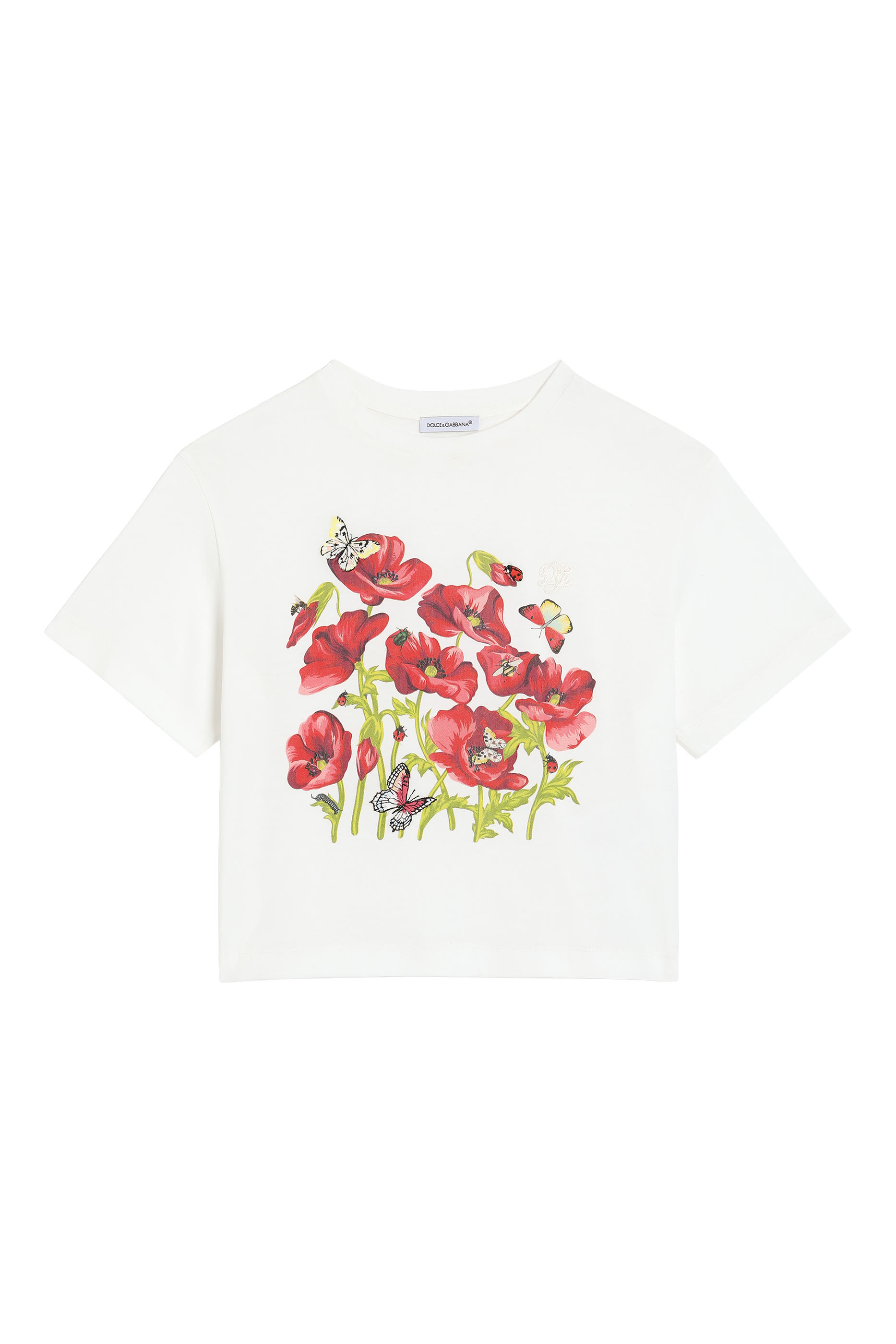 Kids Logo Flower Print T-Shirt