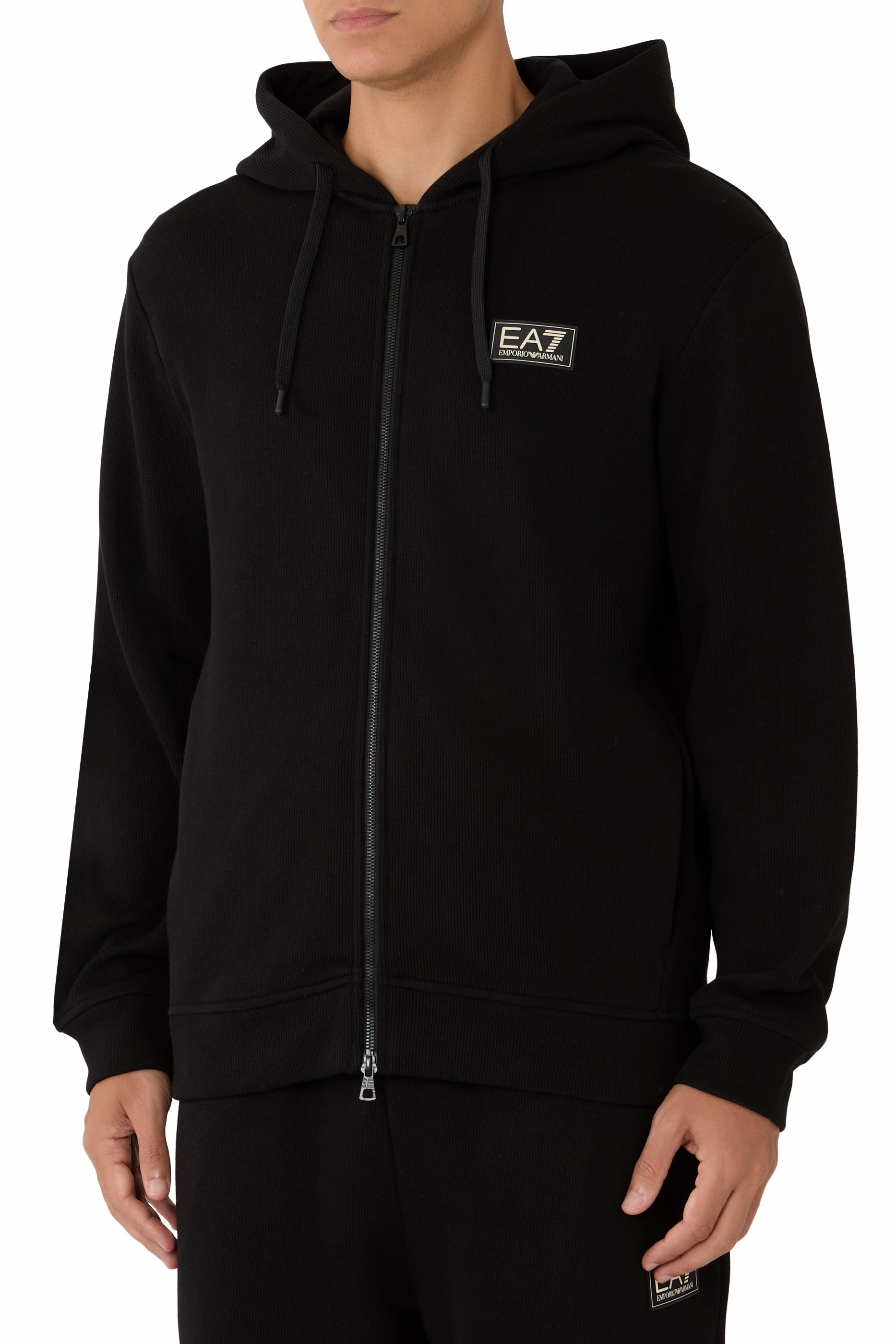 EA7 Logo Patch Hoodie 