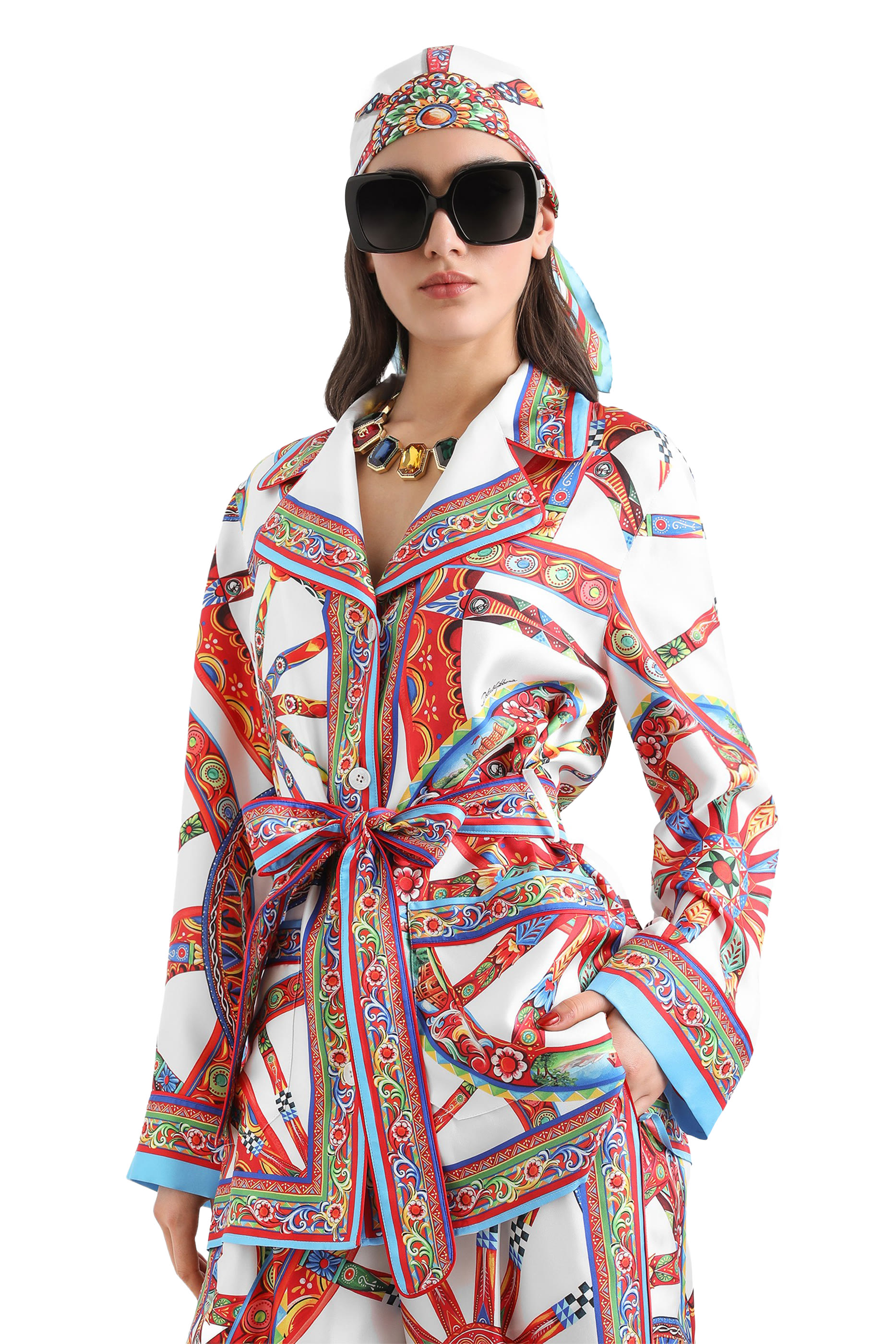 Majolica-Print Vanity Shirt