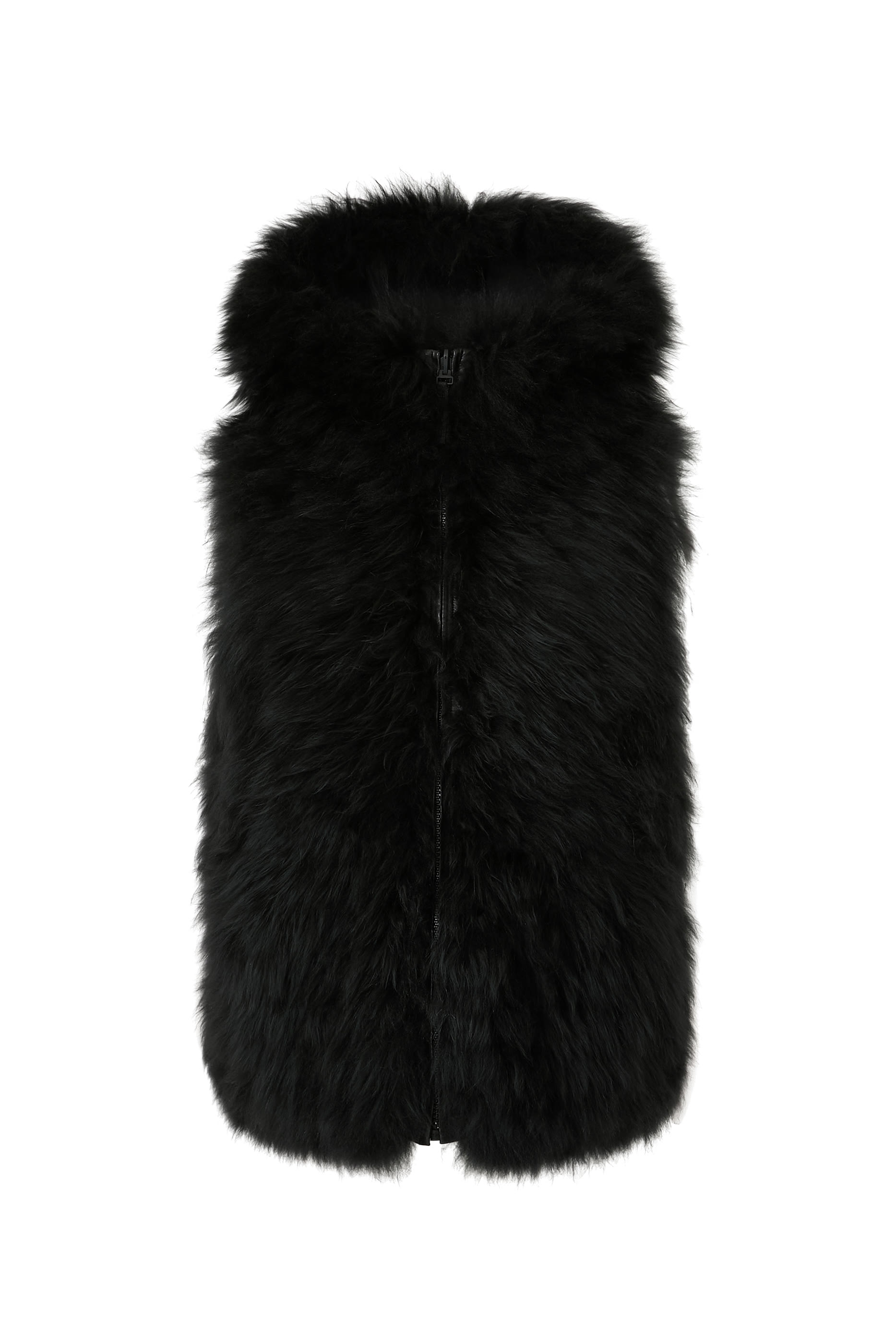  Reversible Long-Haired Lambskin Gilet