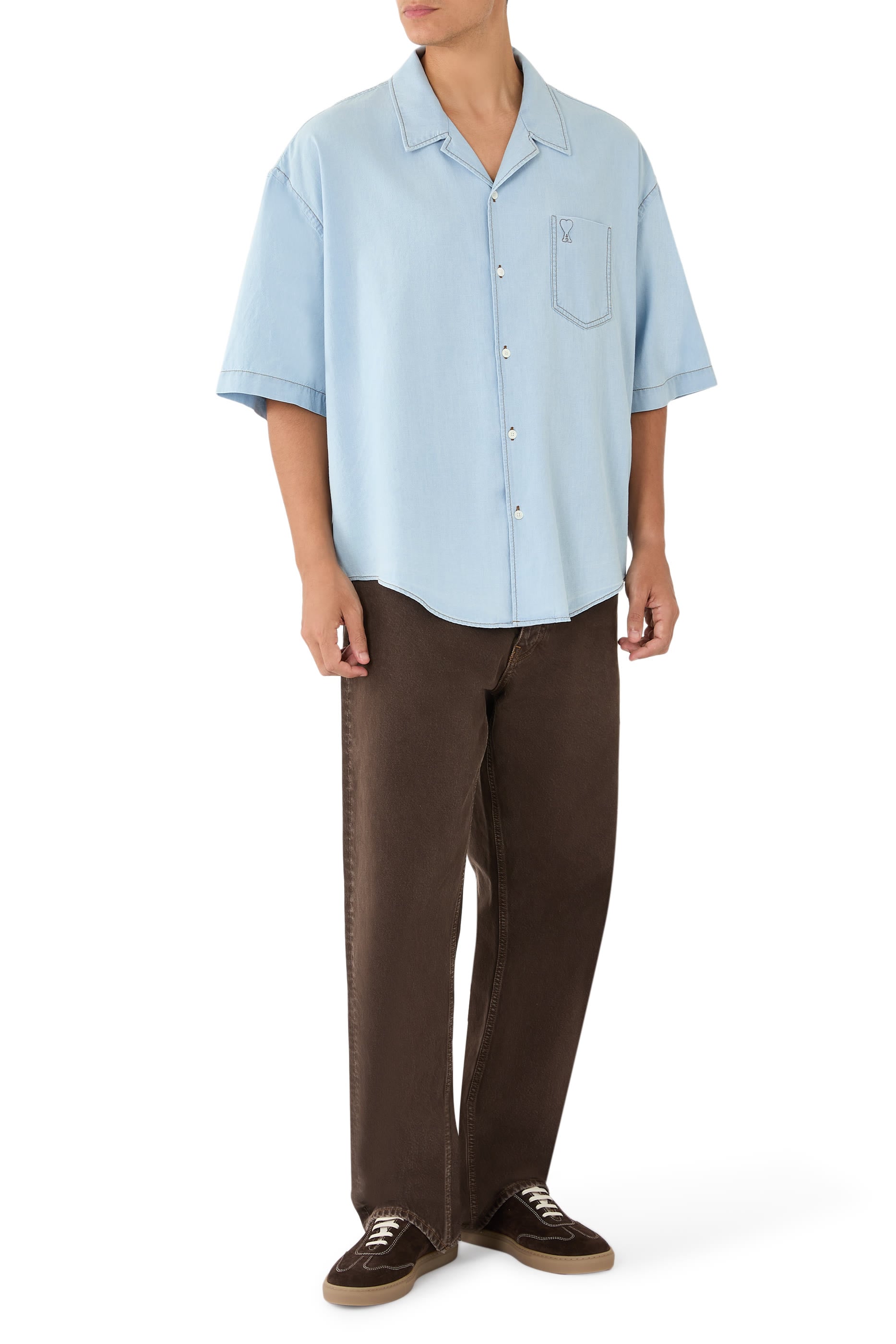 Boxy Short-Sleeve Shirt