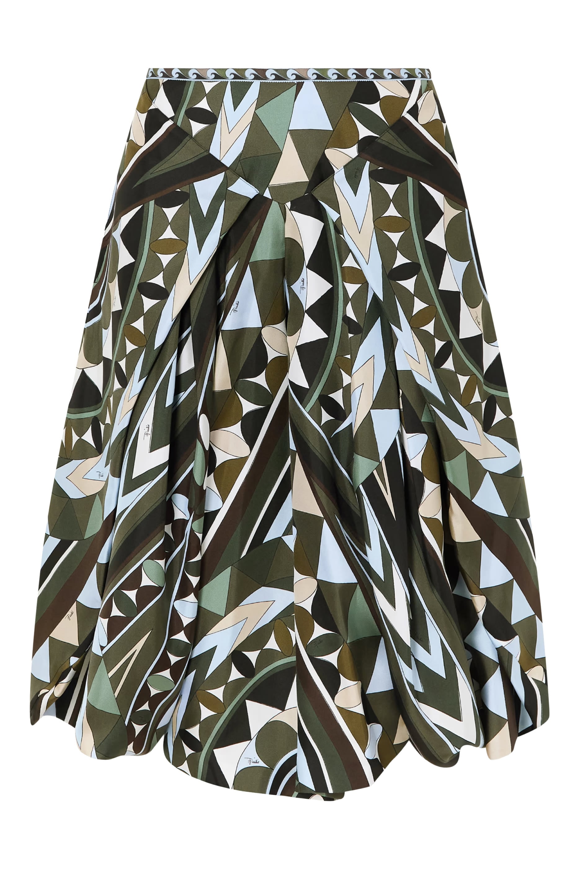 Manuba Print Wide Silk Pants 