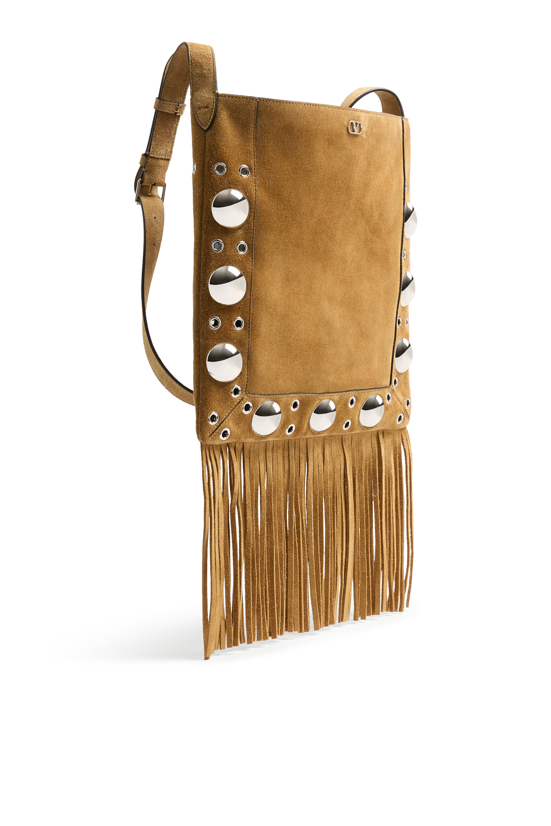 Nellc&ocirc;te Suede Shoulder Bag with Fringes
