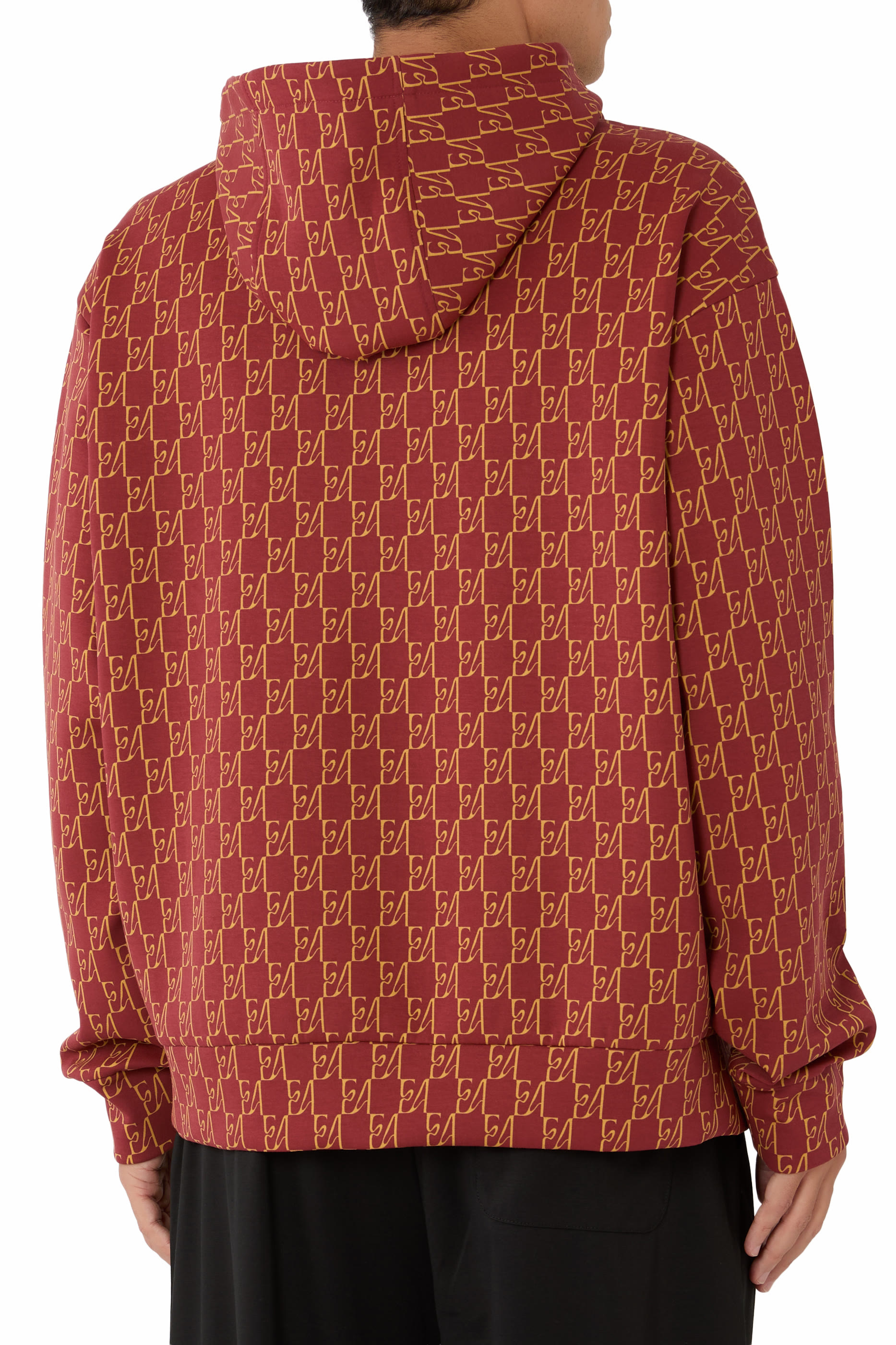All-Over Logo Print Hoodie 