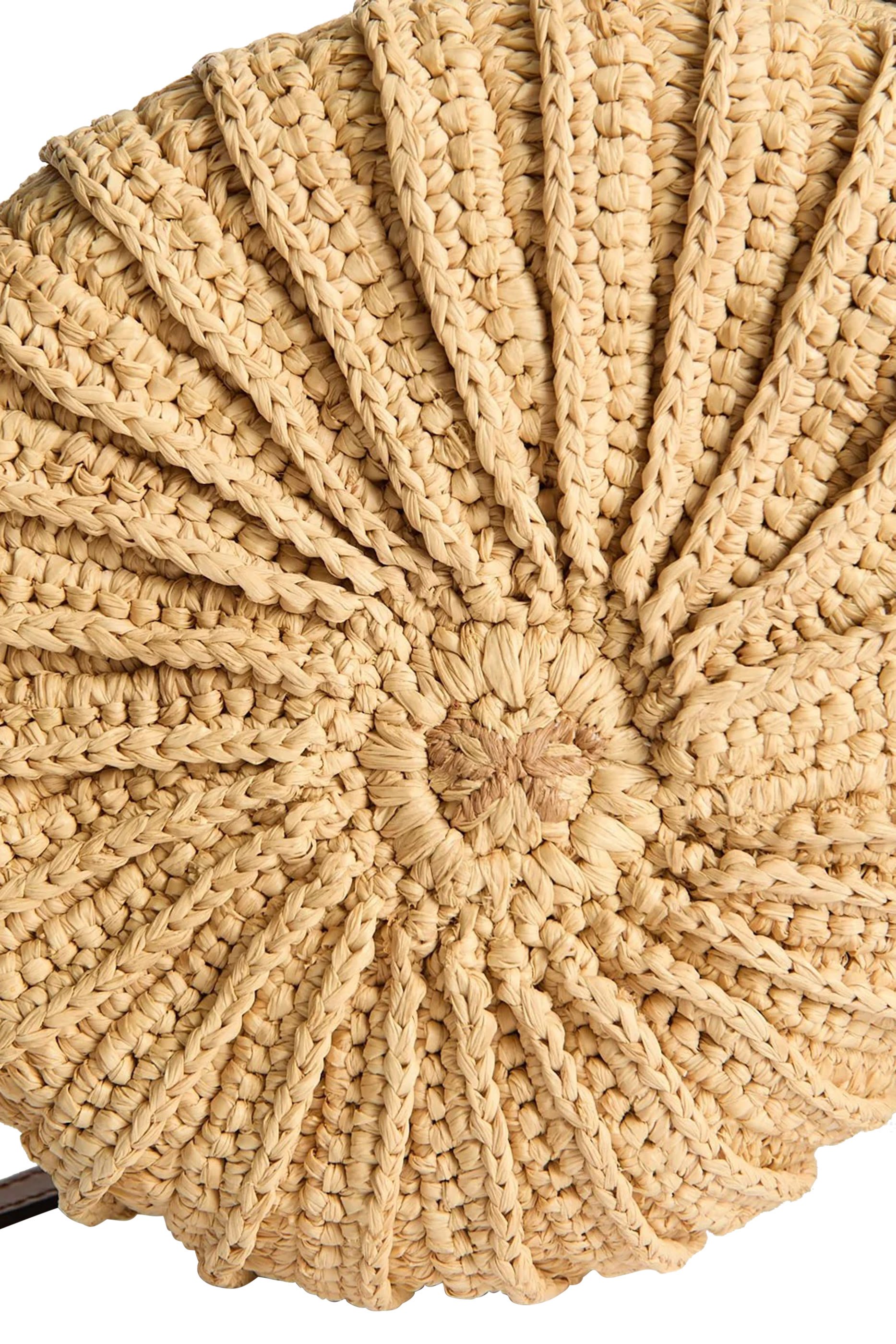 Raffia Hermit Crab Crossbody Bag