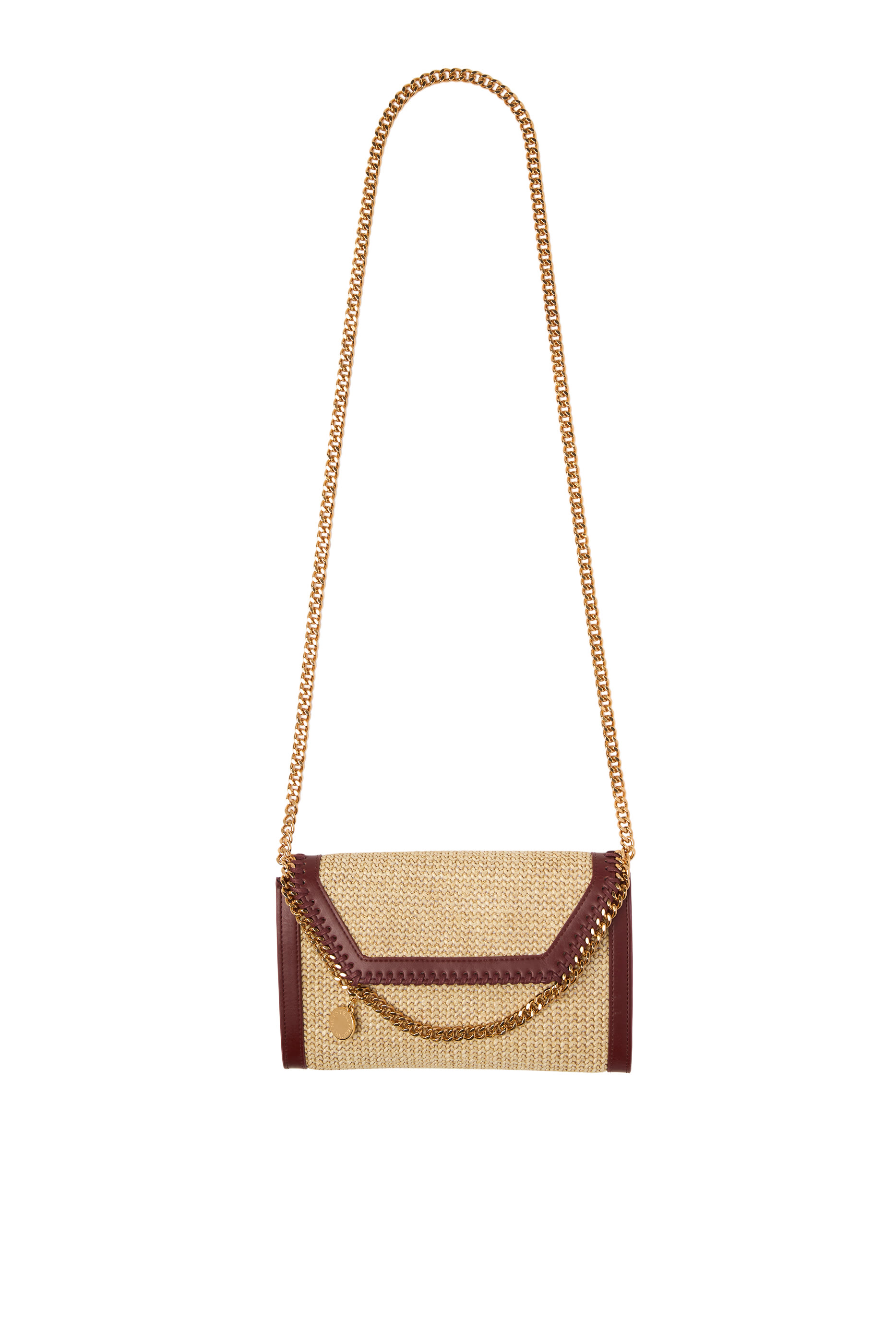 Falabella Raffia Wallet Crossbody Bag