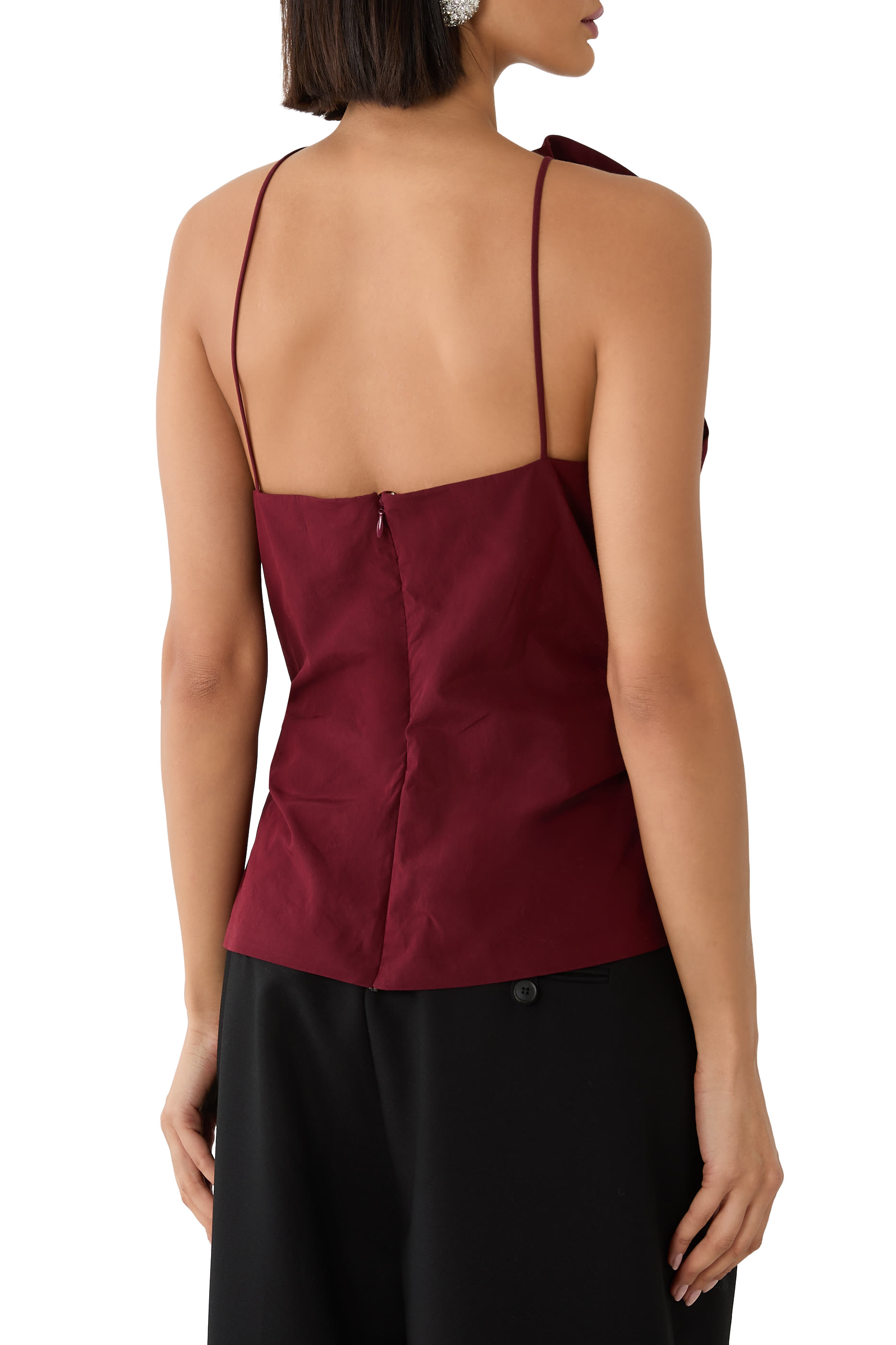 Rose One-Shoulder Top