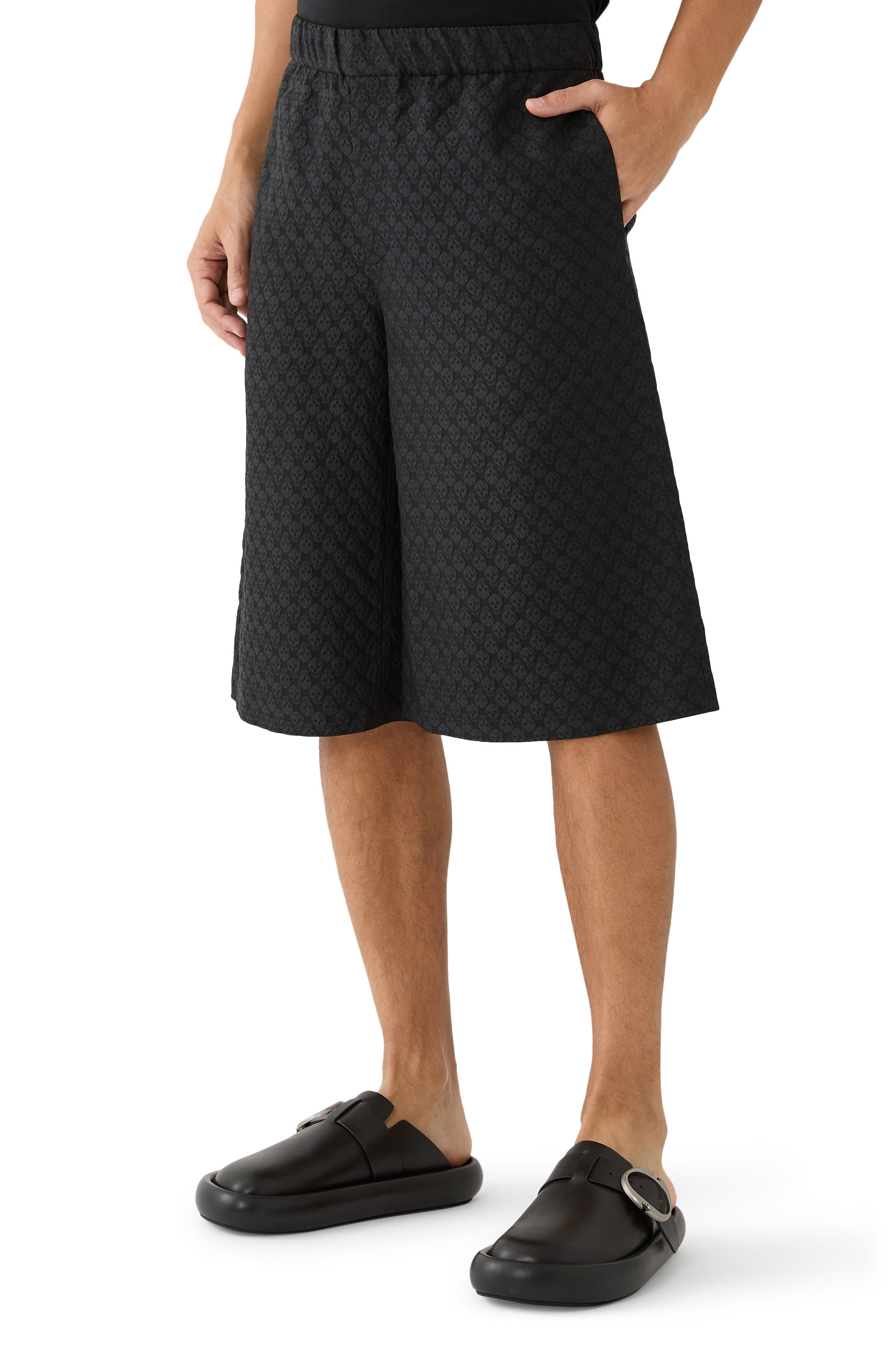 Skull Jacquard Shorts
