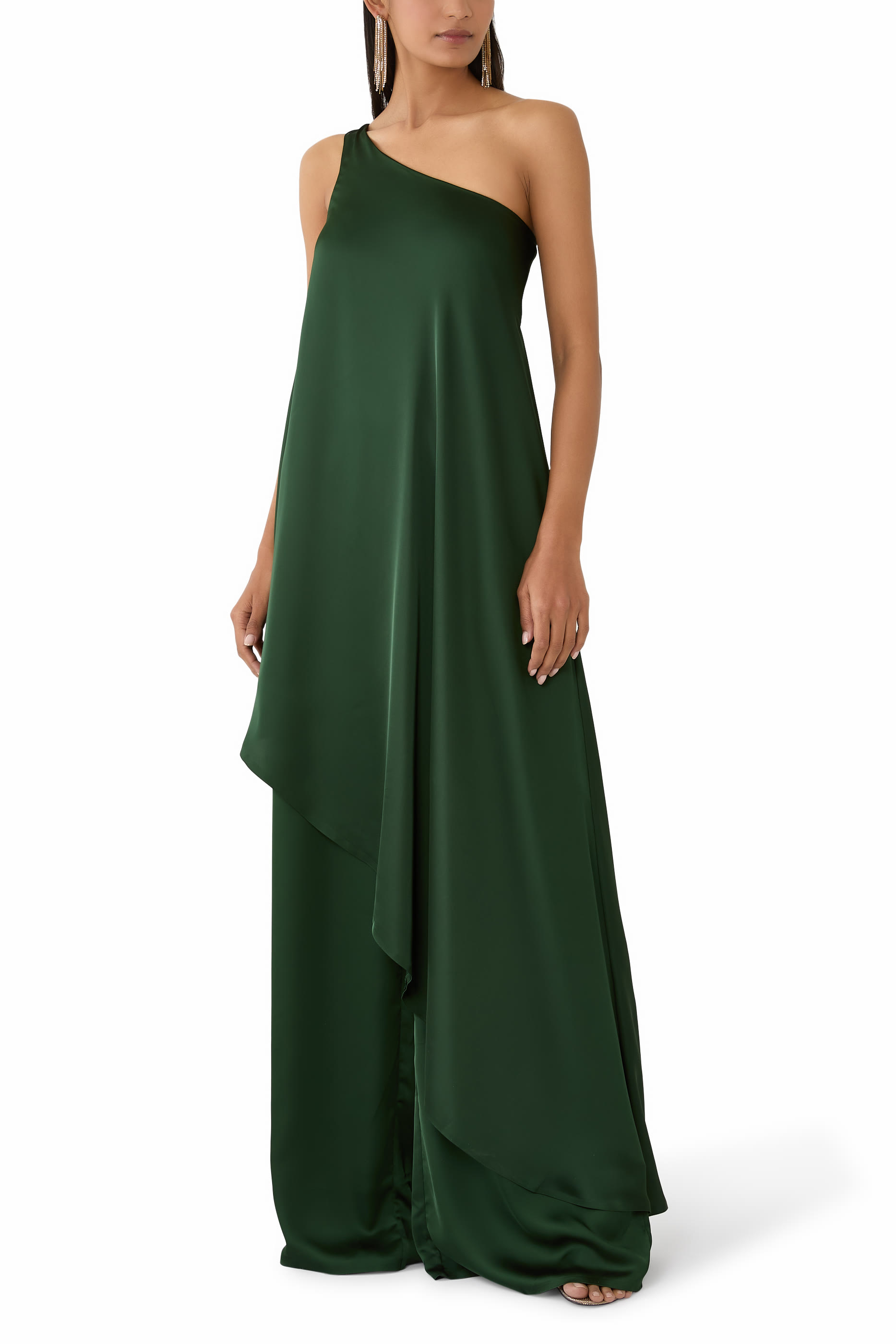 One-Shoulder Diagonal Dress