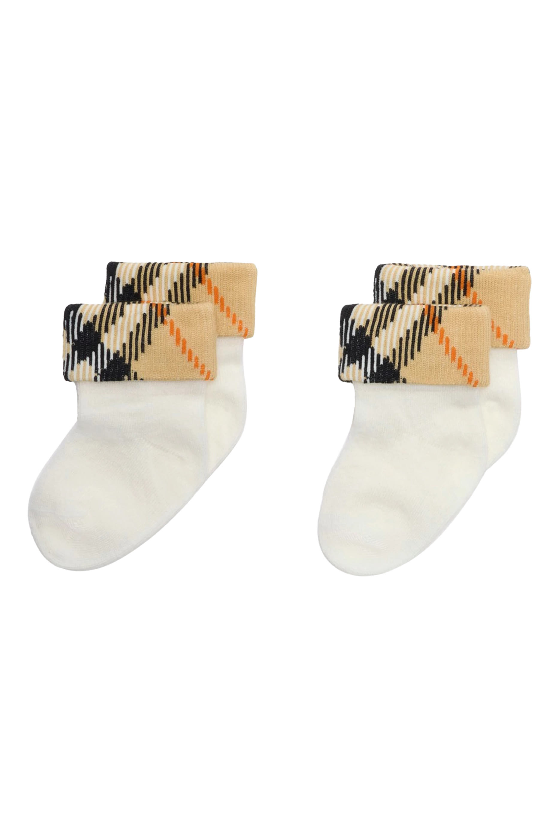 Kids Two-Piece Check Socks, Set of 2