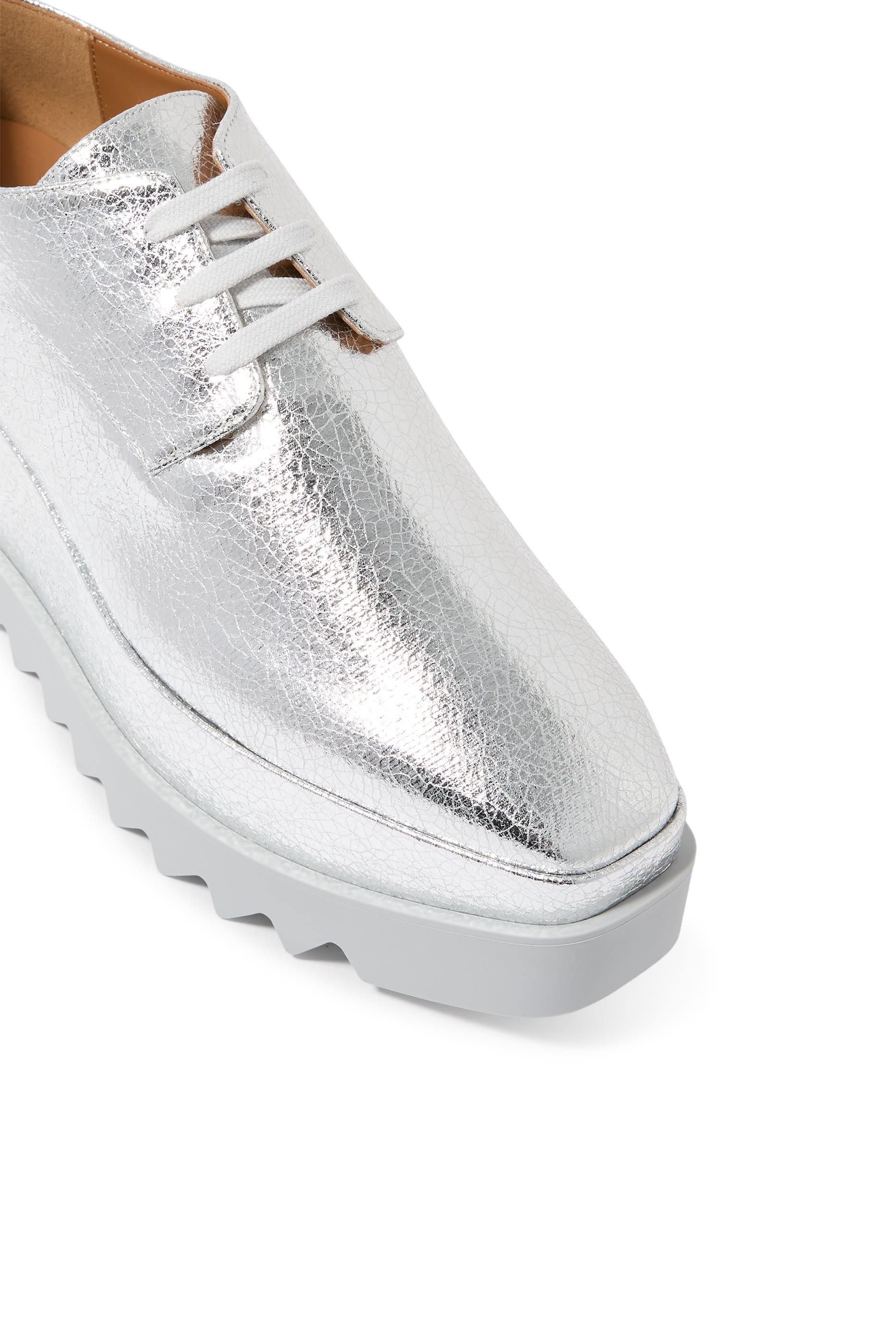 Elyse Metallic Crackled Platform Shoes