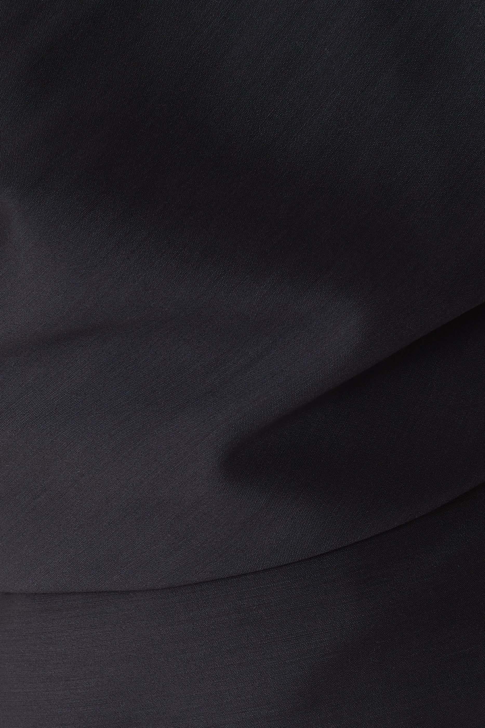 Draped Open Back Wool Top