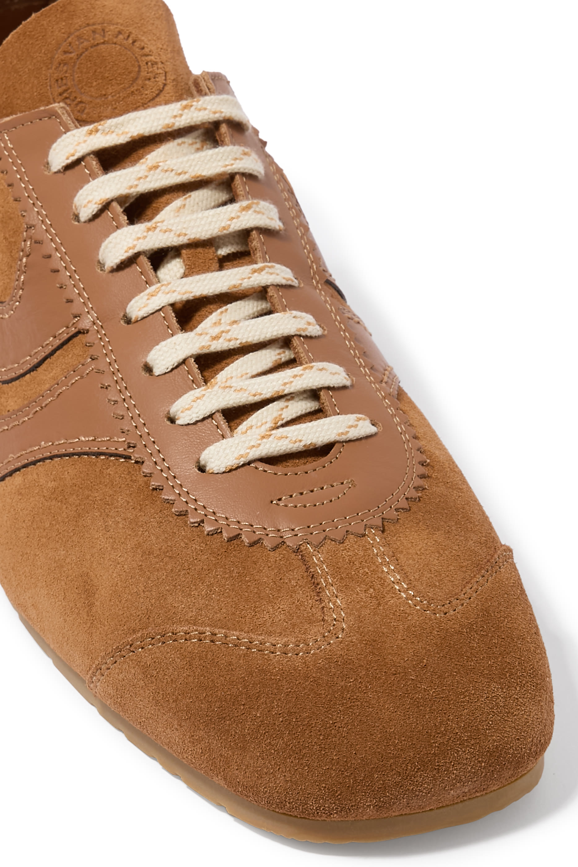 Lace-Up Suede Sneakers