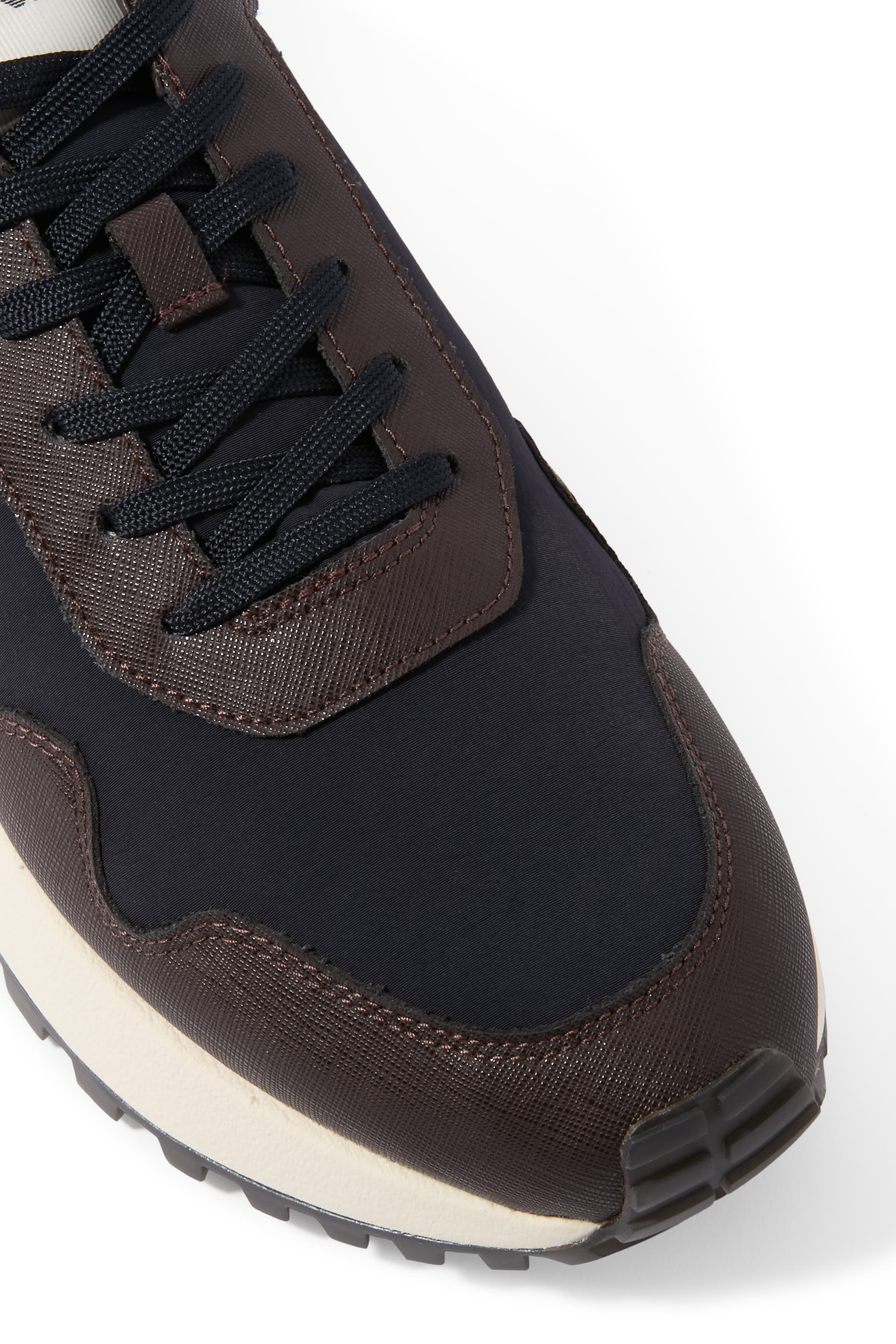 ASV Recycled Nylon Sneakers with Regenerated Saffiano Details