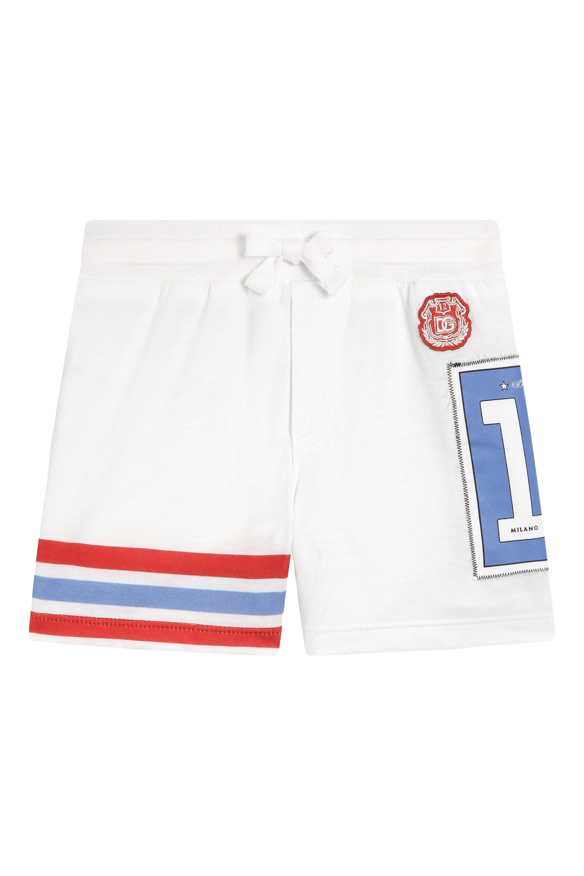 Kids Jersey Bermuda Shorts with Military Print