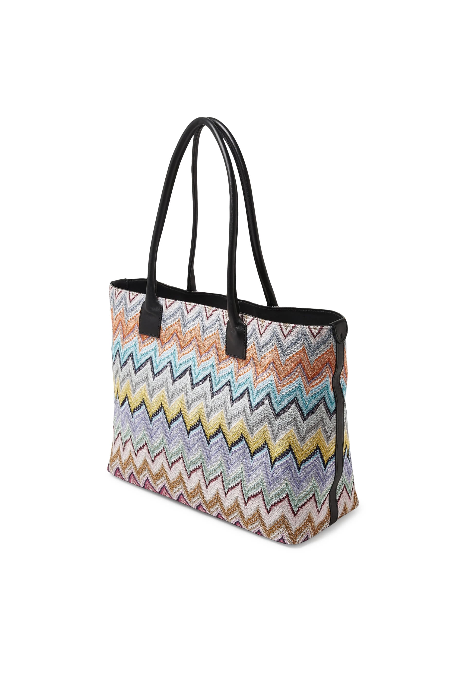 Large Zigzag Raschel Tote Bag 