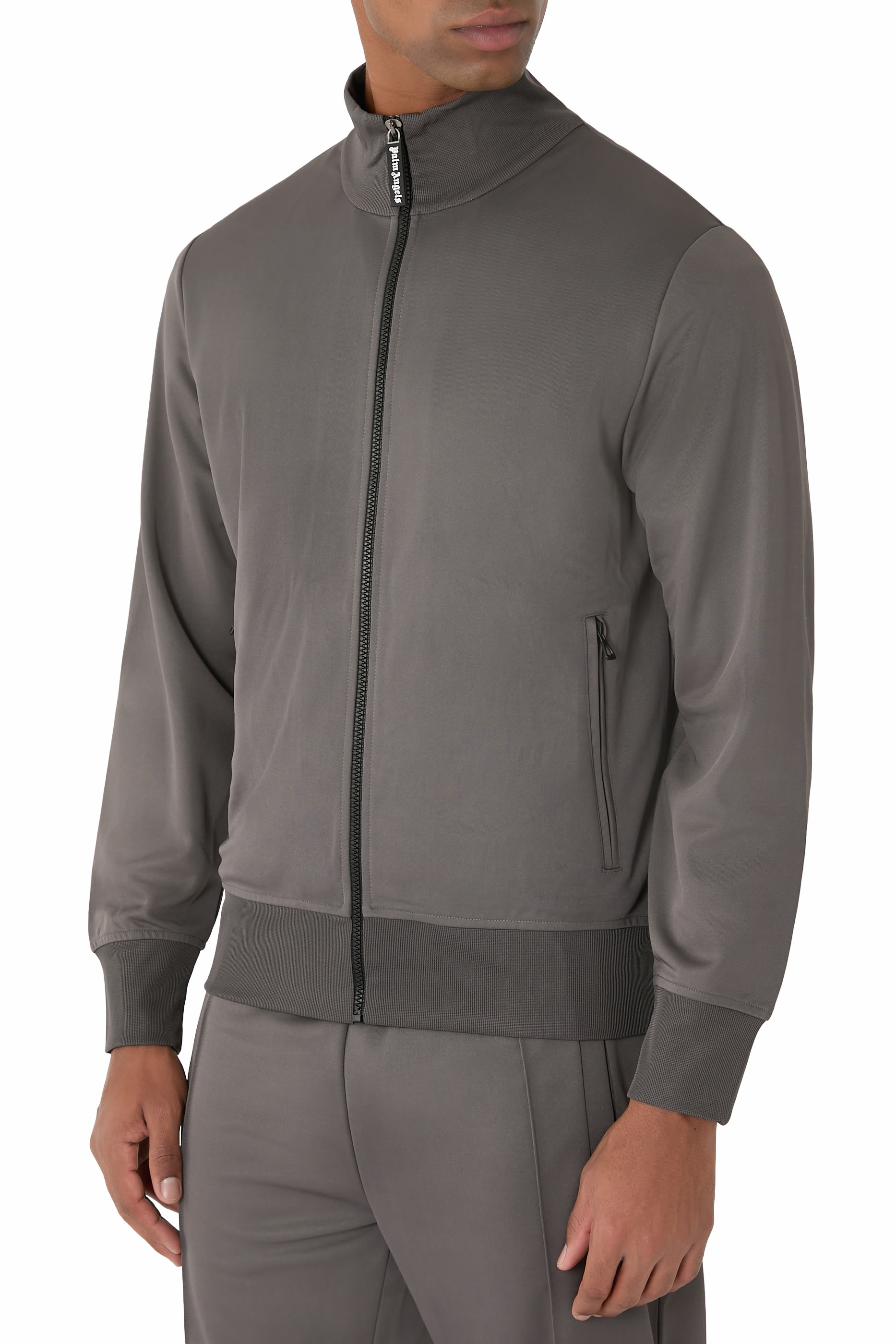 Back Curved Logo Track Jacket