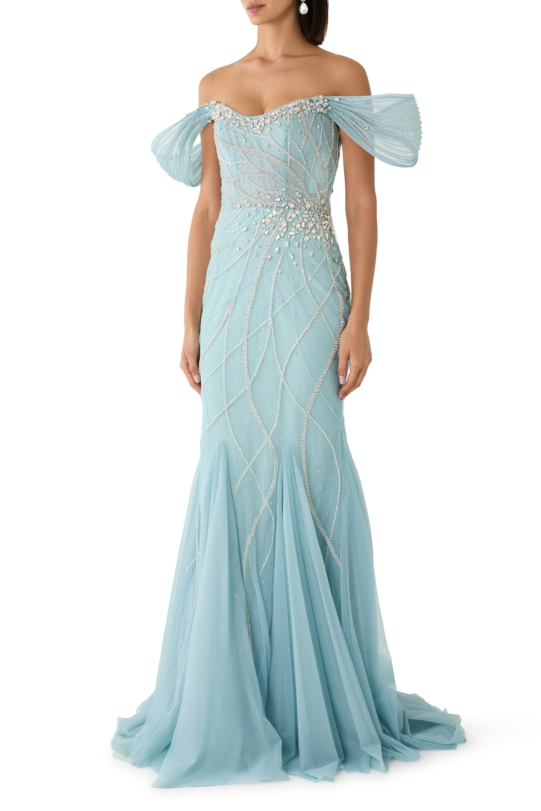  Off Shoulder Gown
