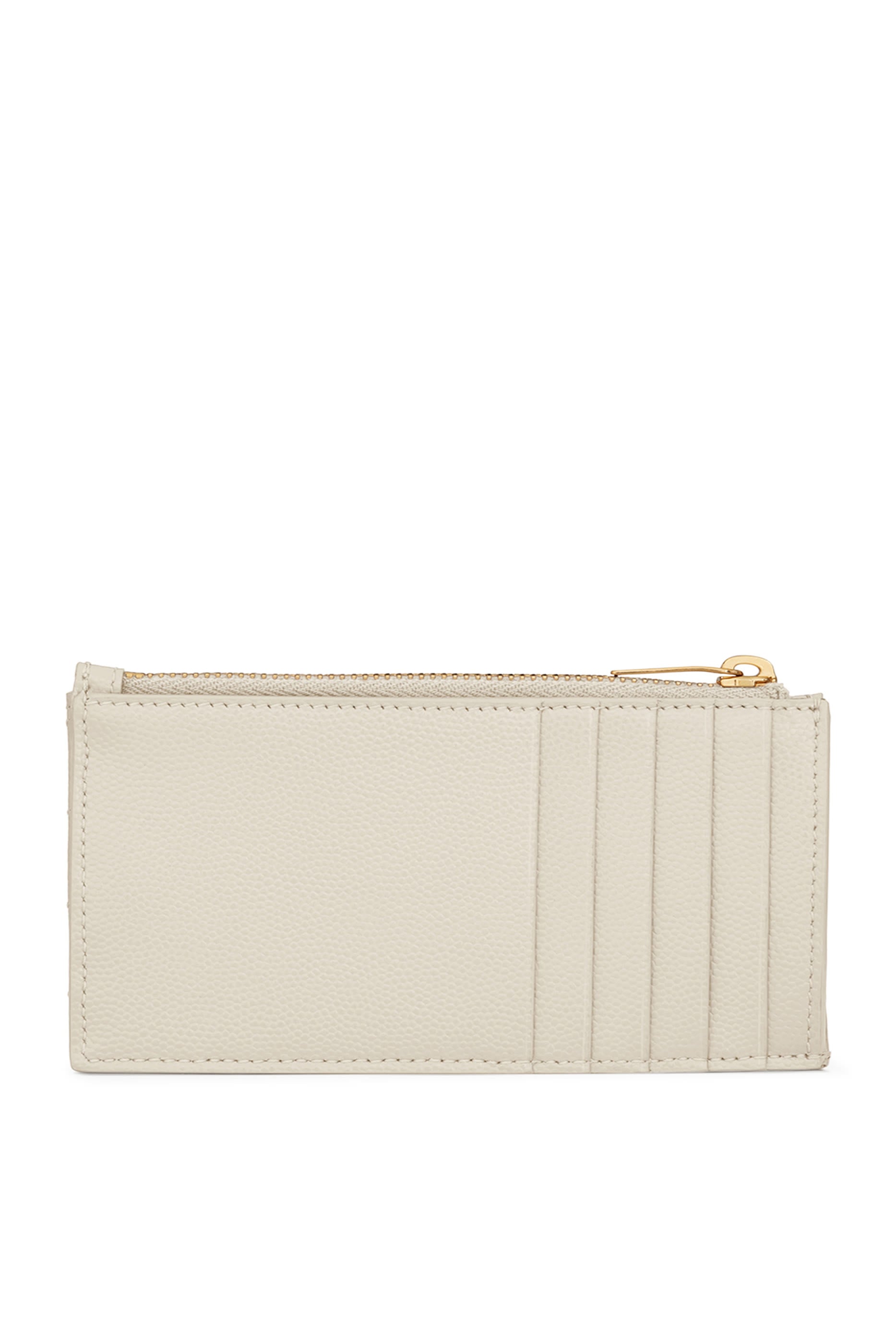 Cassandre Matelassé Fragments Card Case in Grain De Poudre Leather