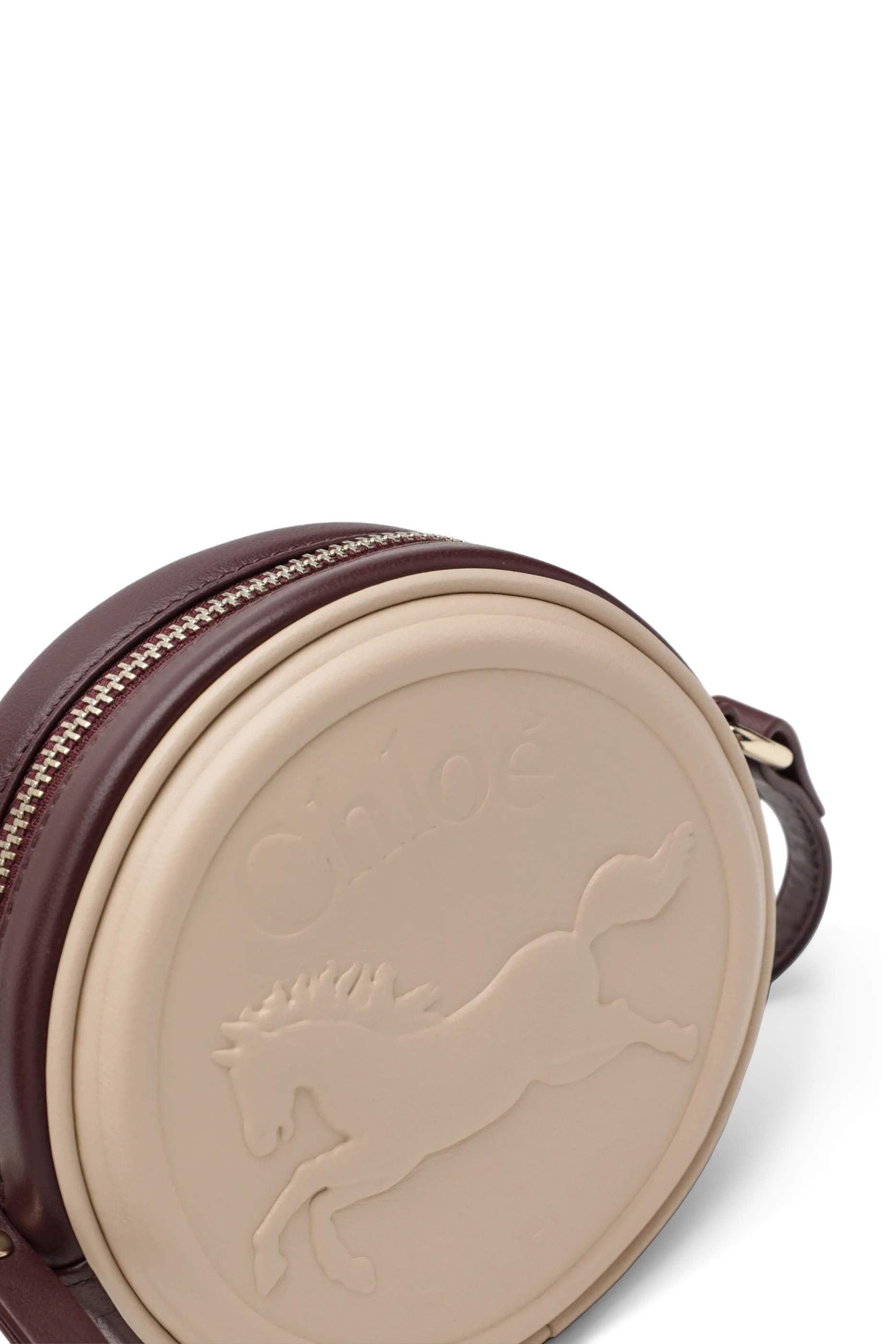 Kids Embossed Logo Round Crossbody Bag