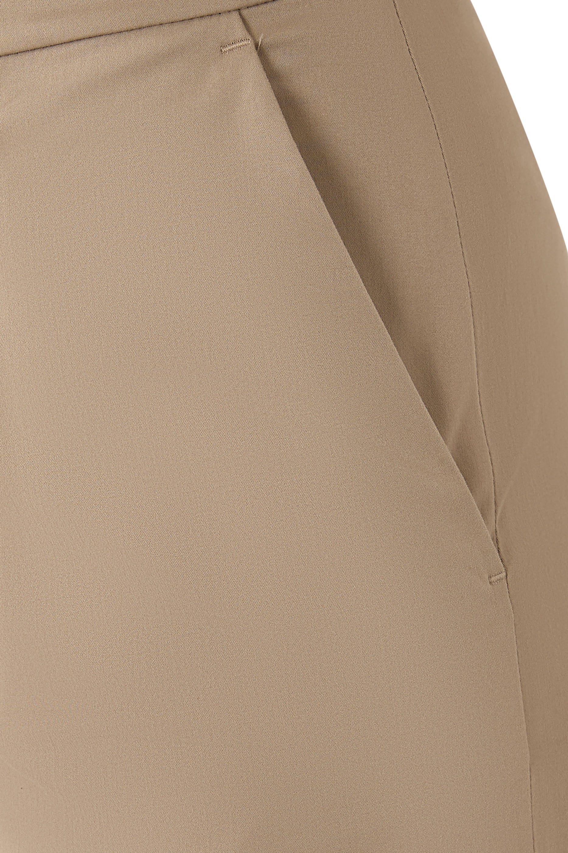 Flat-Front Palazzo Trousers