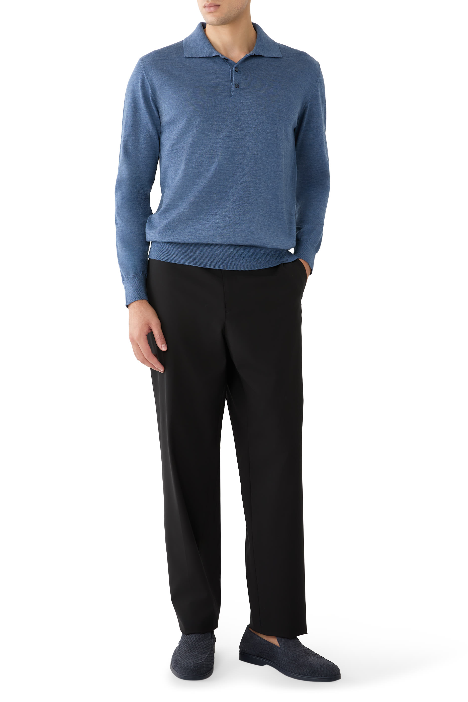 Fine Knit Polo Shirt