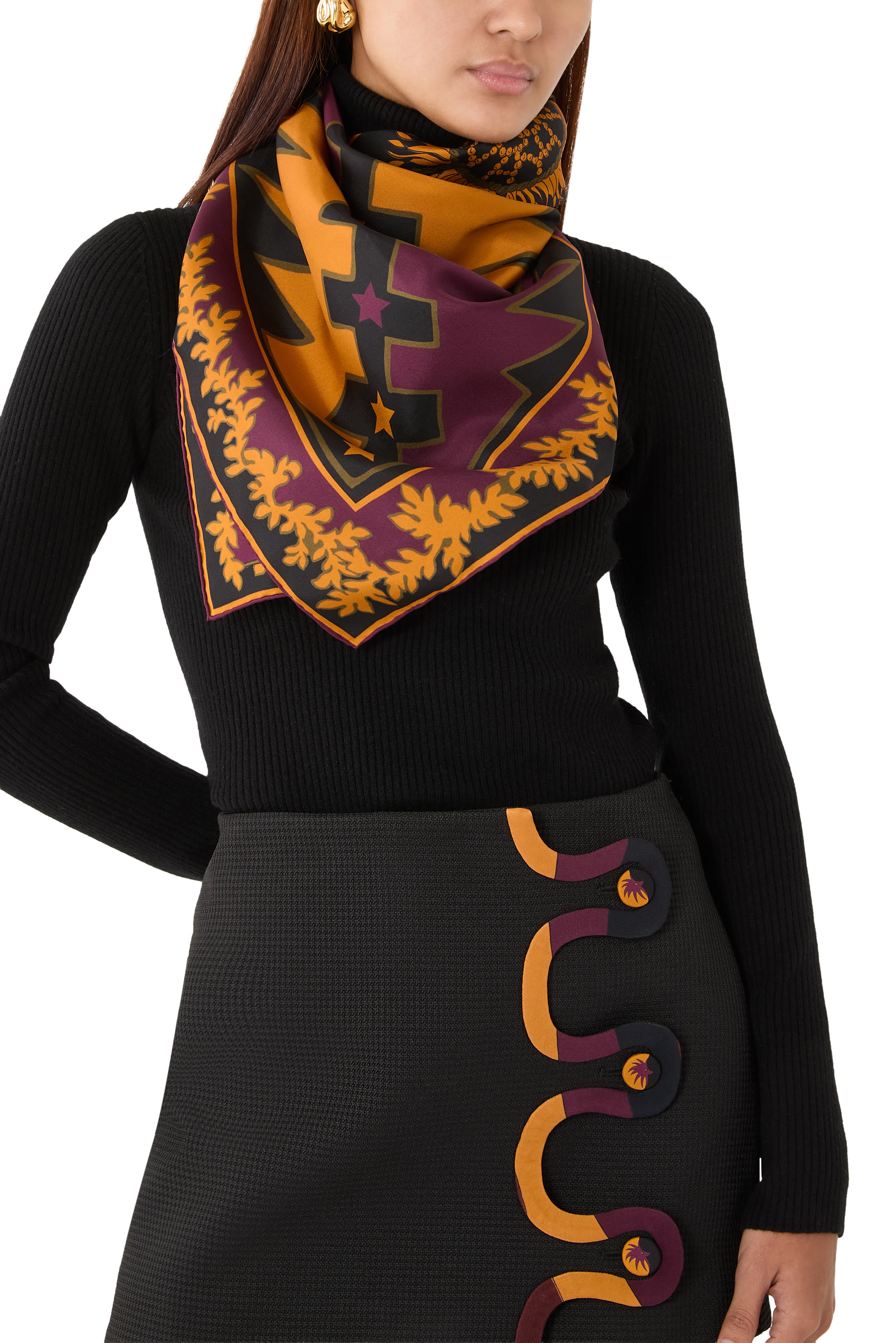 Valdimontone Print Scarf