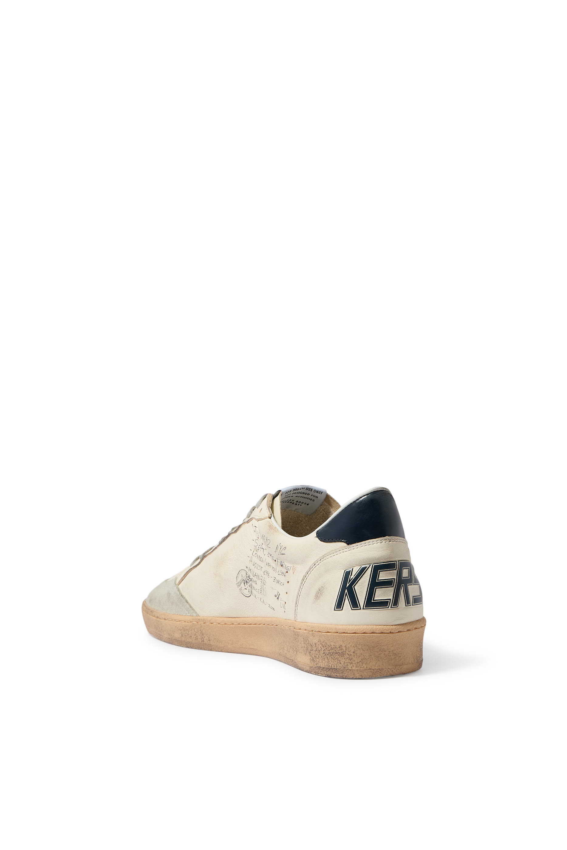 Ball Star Sneakers with Blue Star and Heel Tab