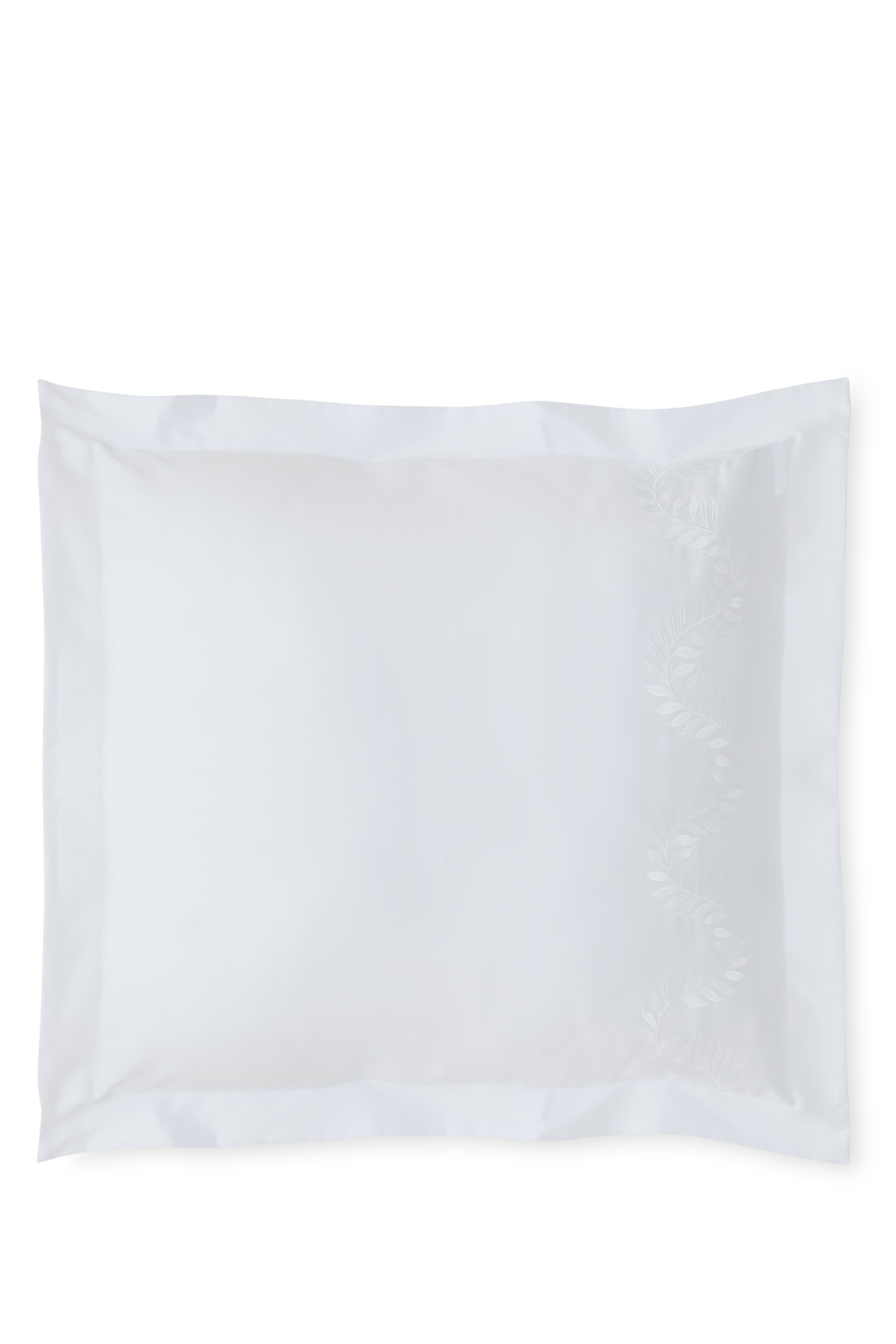 Laurels Embroidery 600TC Sateen Square Pillowcase