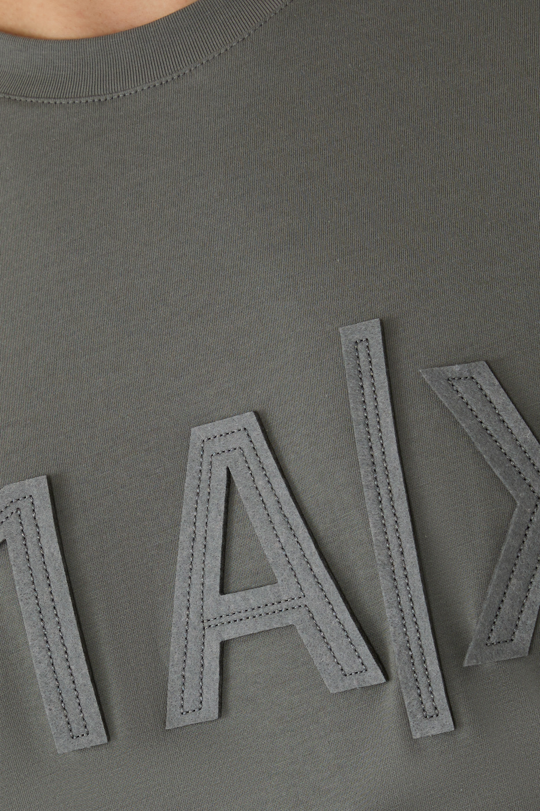 AX Logo Cotton-Jersey T-Shirt