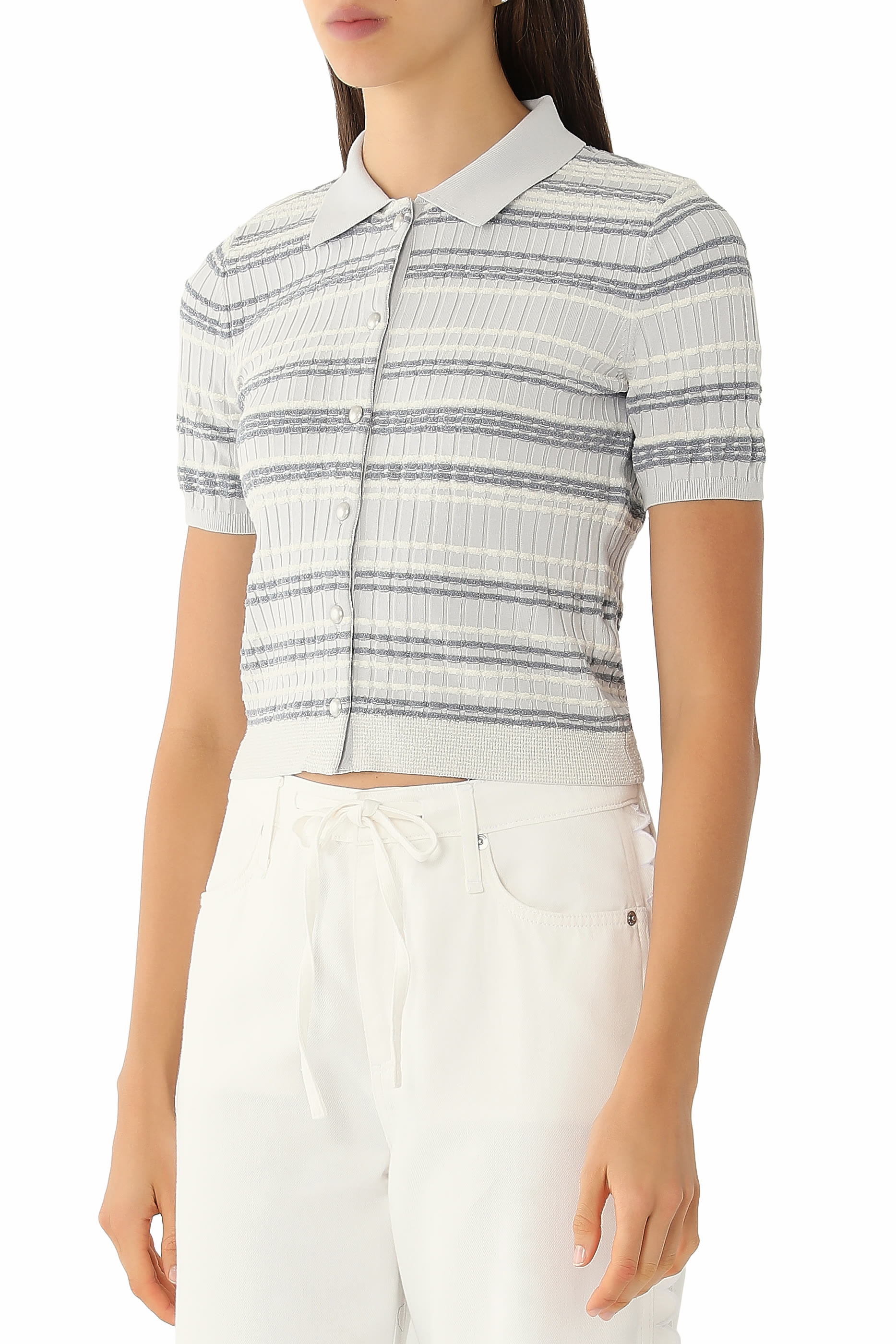  Karina Stripe Cardigan Top
