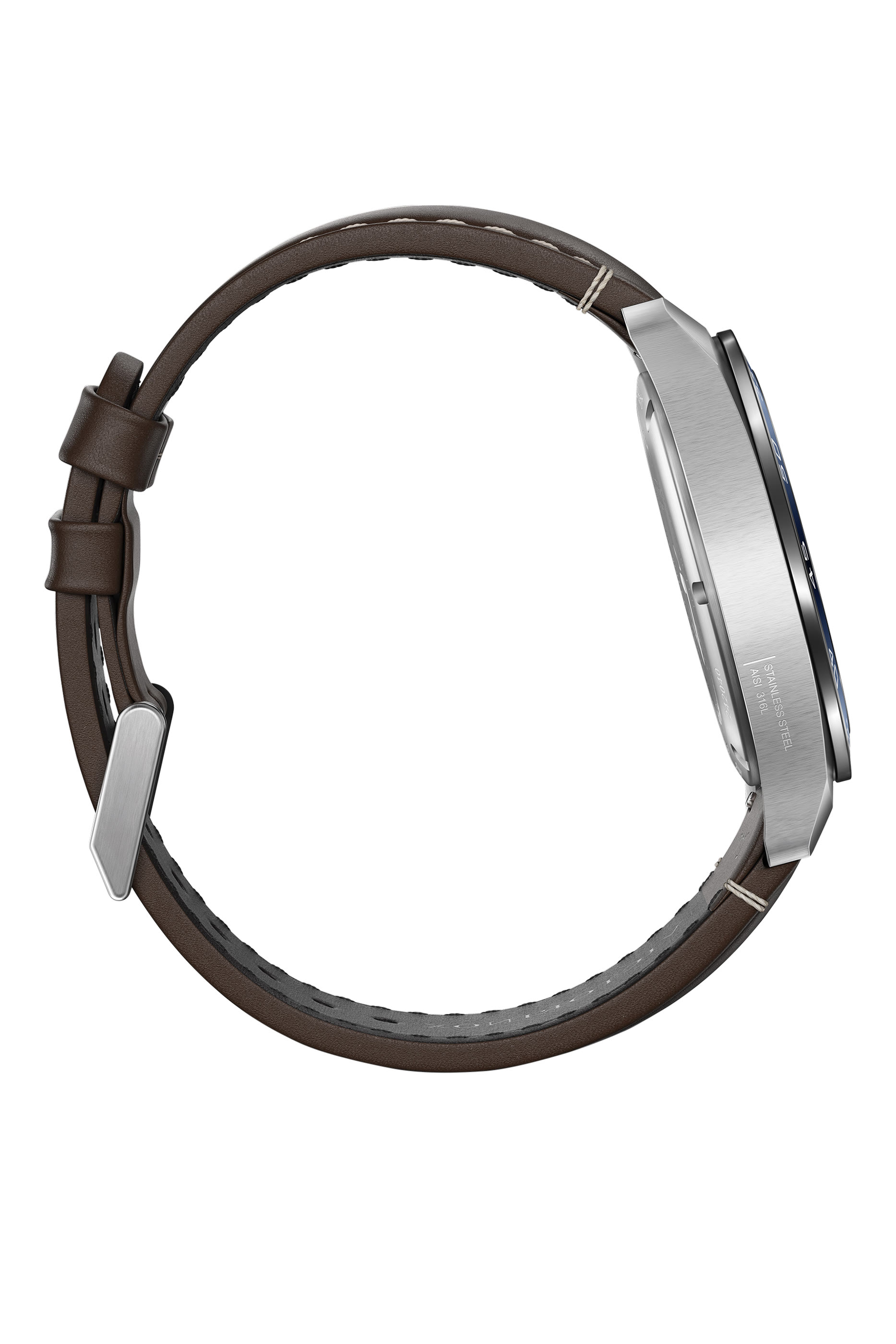 Swiss Army Quartz Watch, Stainless Steel & Leather