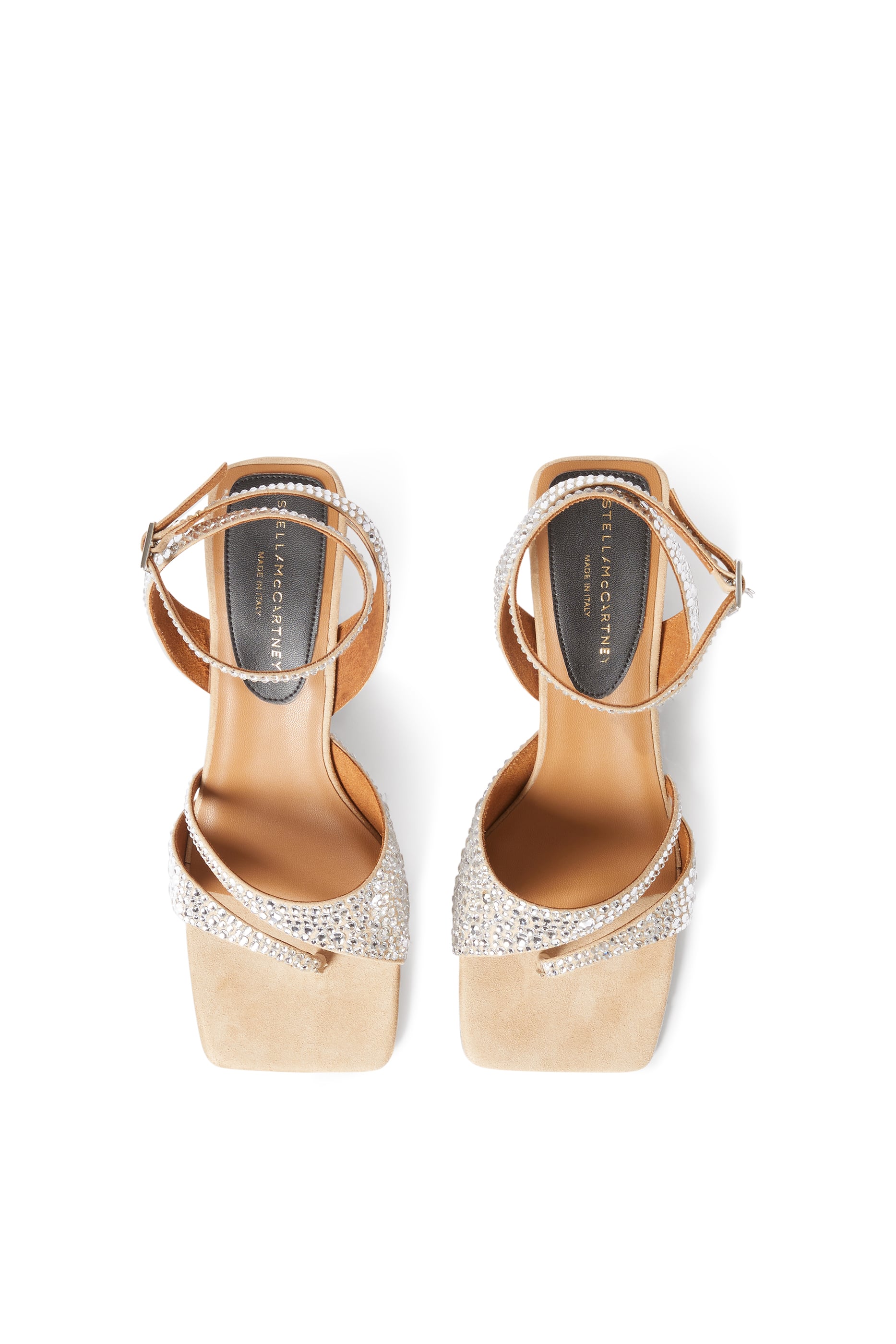 Stella Spur Crystal Hotfix Kitten Heels
