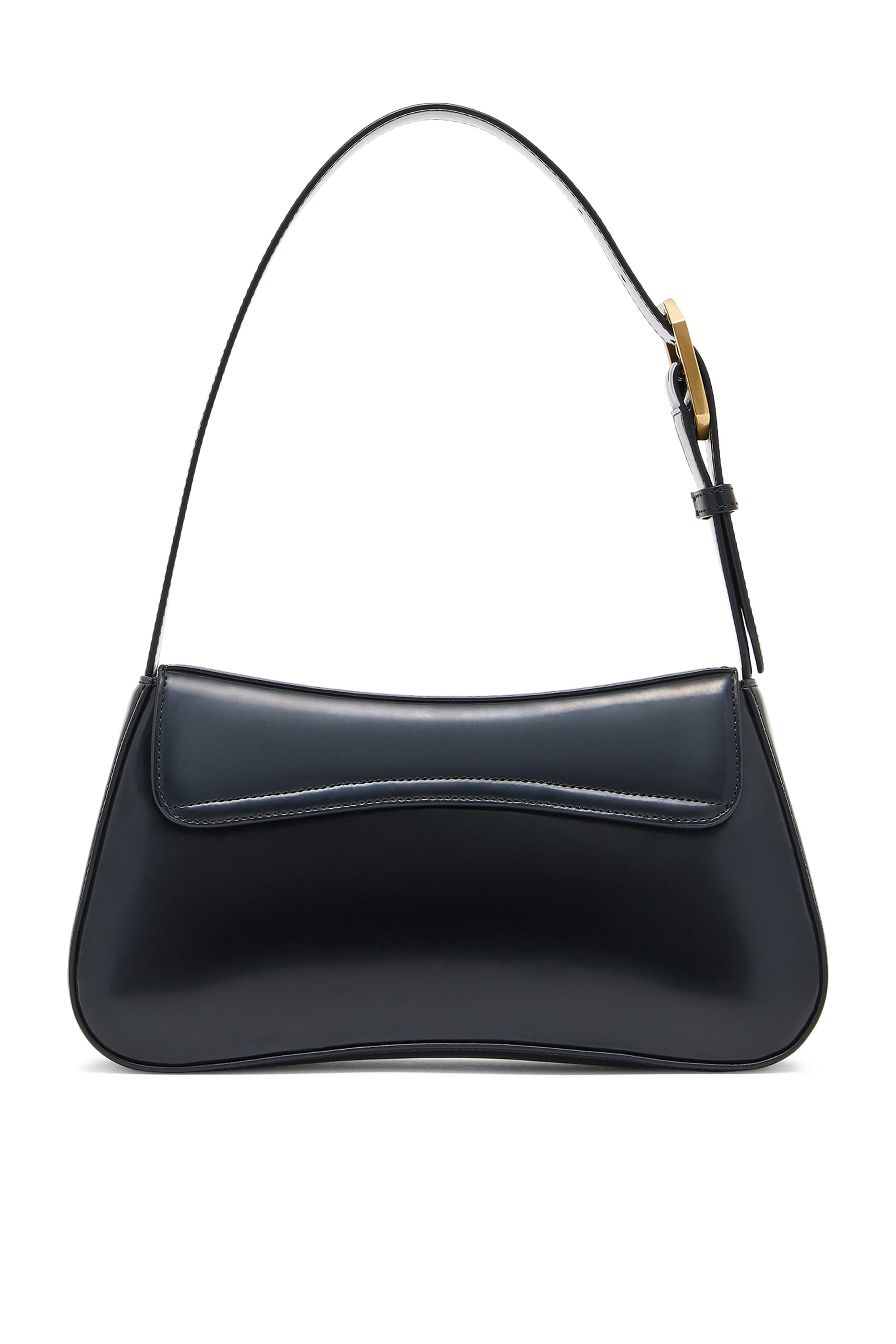 Brushed-Finish Shoulder Bag